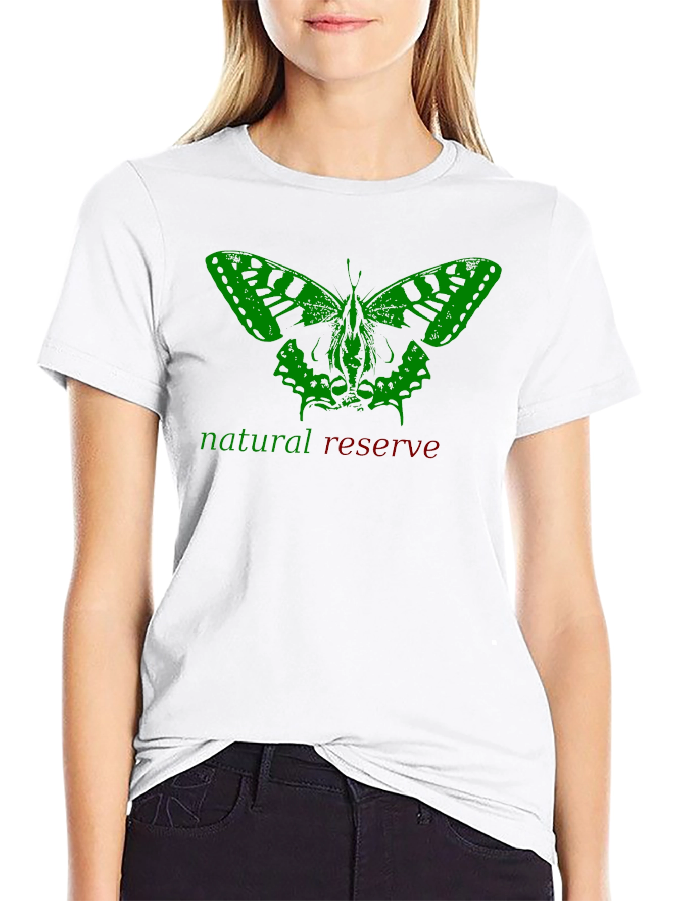 Nature Reserve Butterfly Graphic Tee - Black