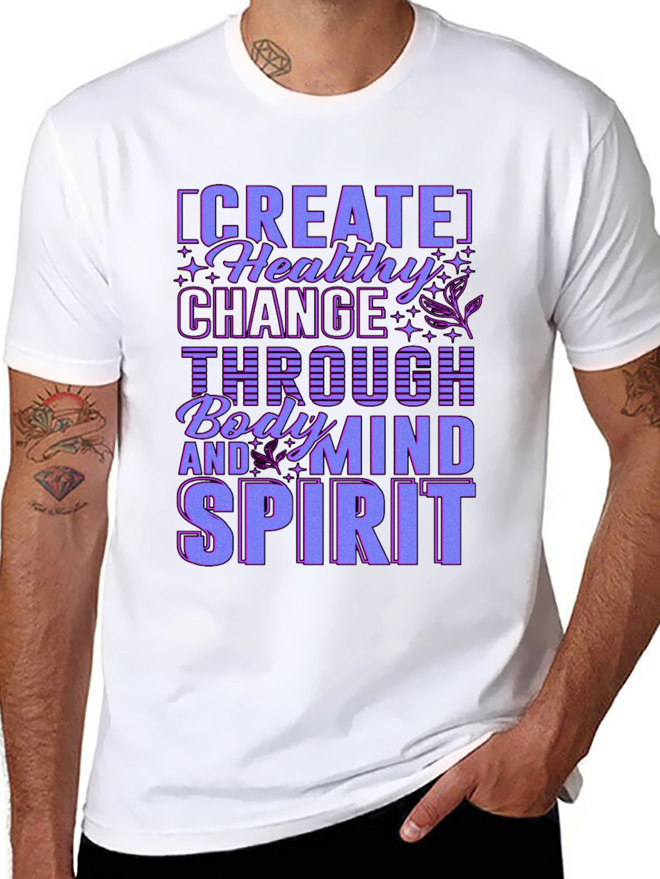 Create Healthy Change T-Shirt - Body Mind Spirit