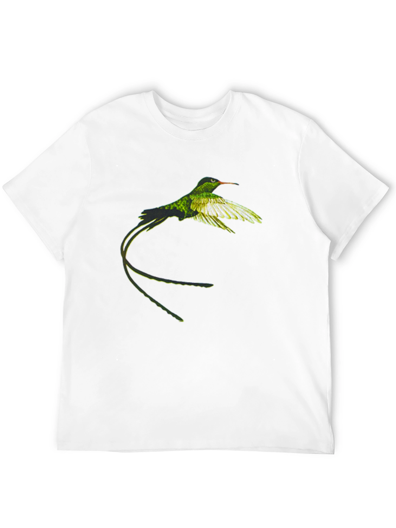 Hummingbird Graphic Tee - Nature Inspired Black T-Shirt