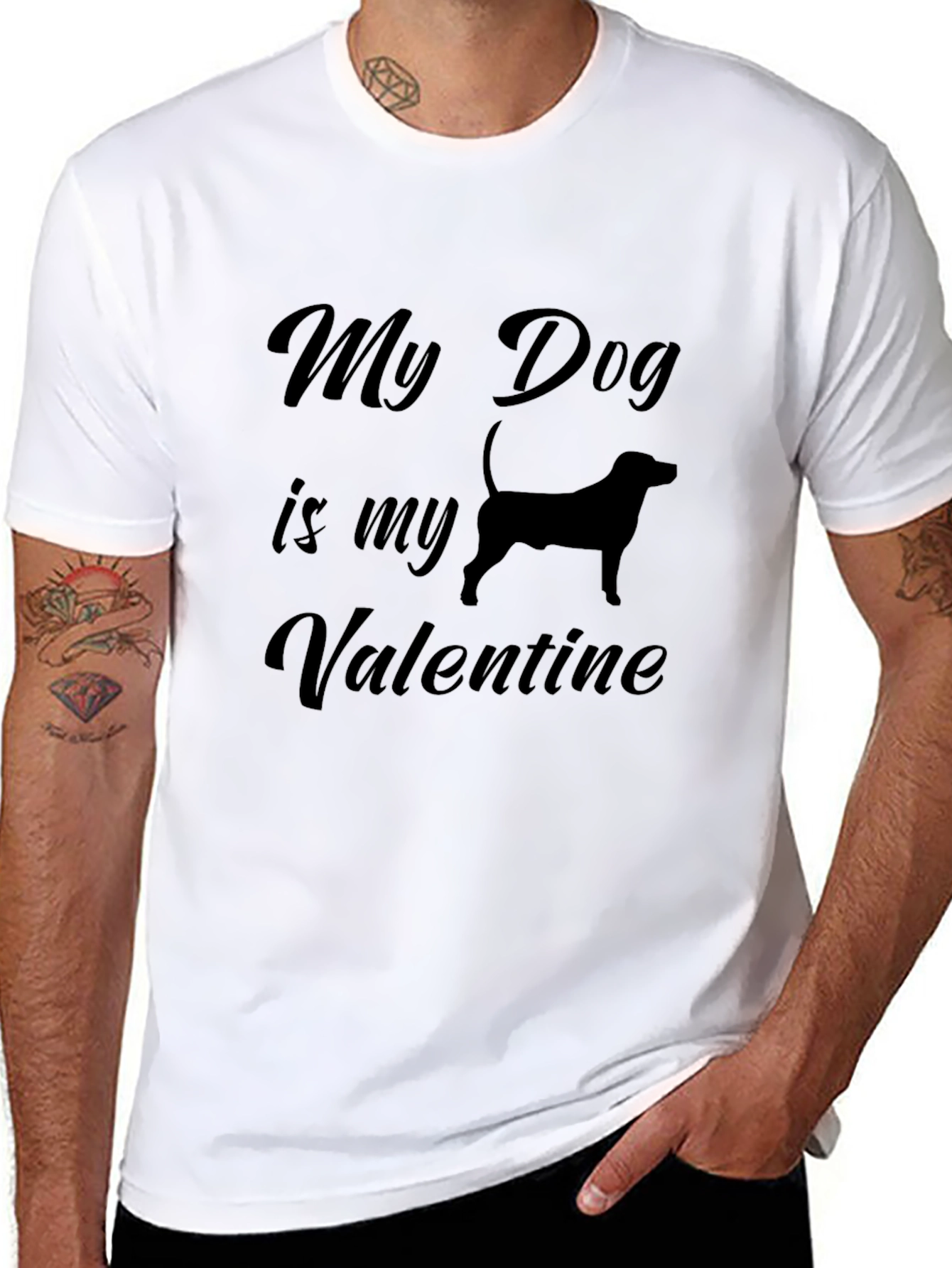My Dog is My Valentine T-Shirt