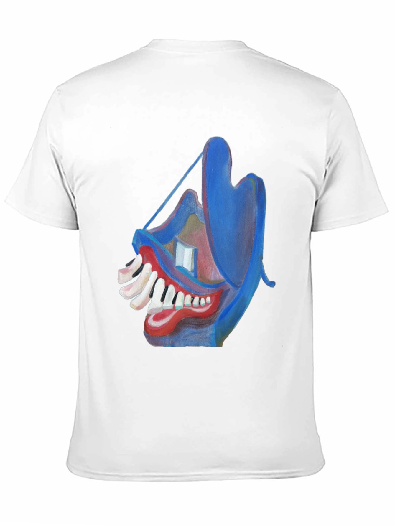 Abstract Face Graphic Tee - Unique Art Design
