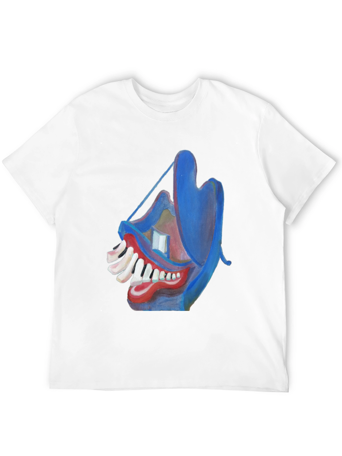 Abstract Face Graphic Tee - Unique Art Design
