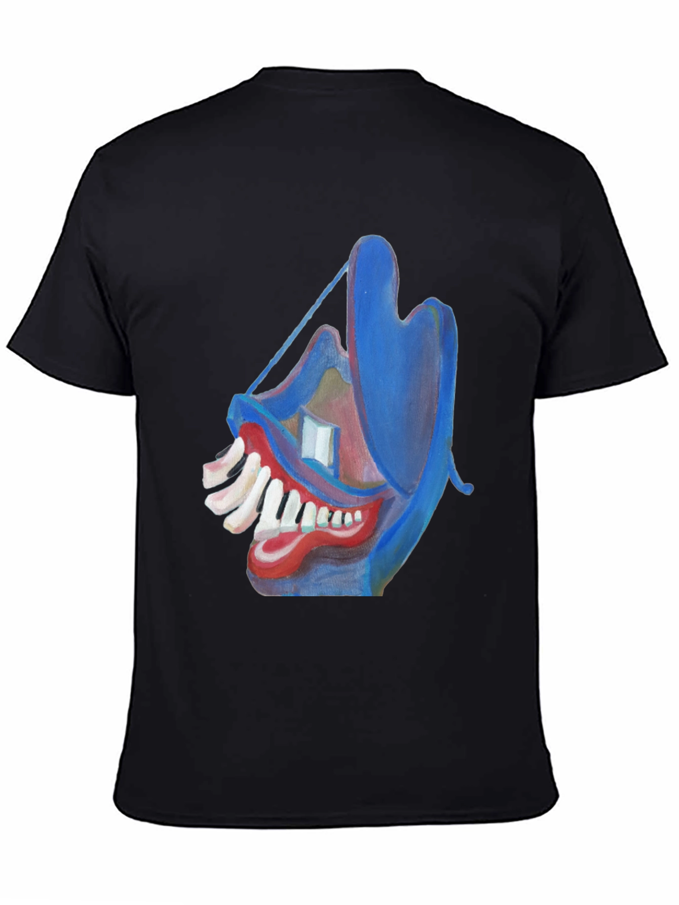 Abstract Face Graphic Tee - Unique Art Design