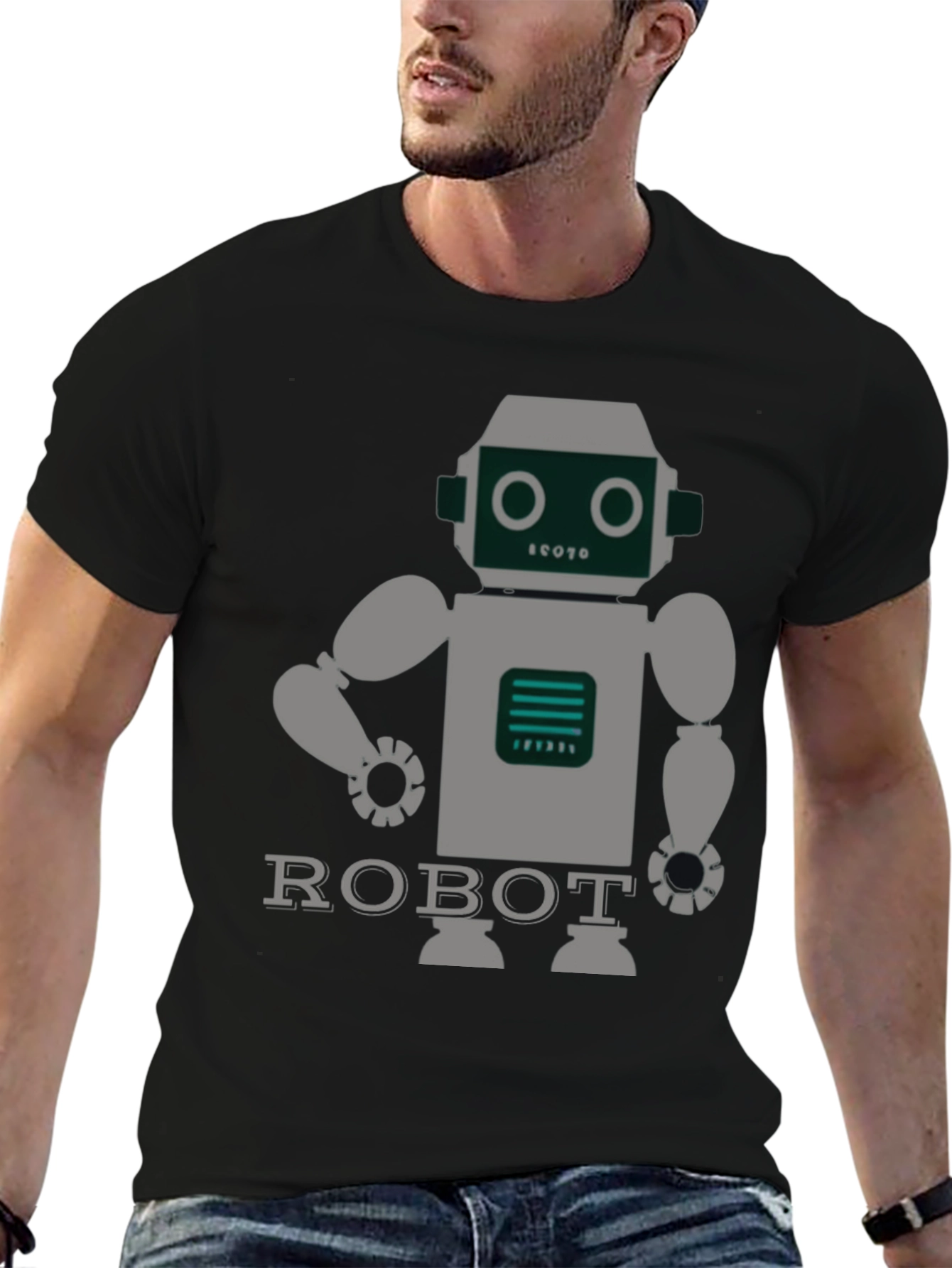 Robot Graphic T-Shirt - Fun & Unique Design