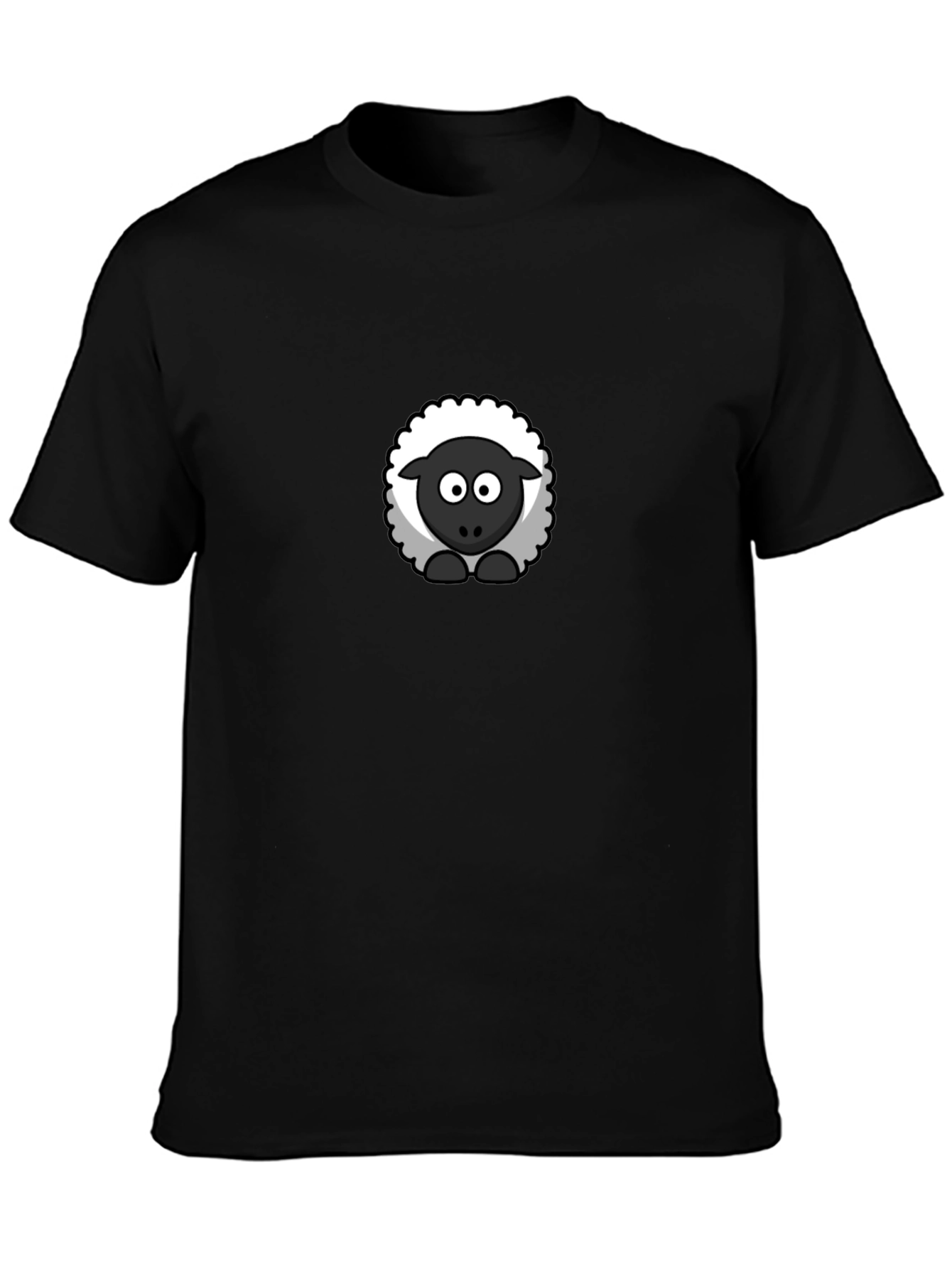Black Sheep Graphic Tee - Cute Cartoon Animal Shirt