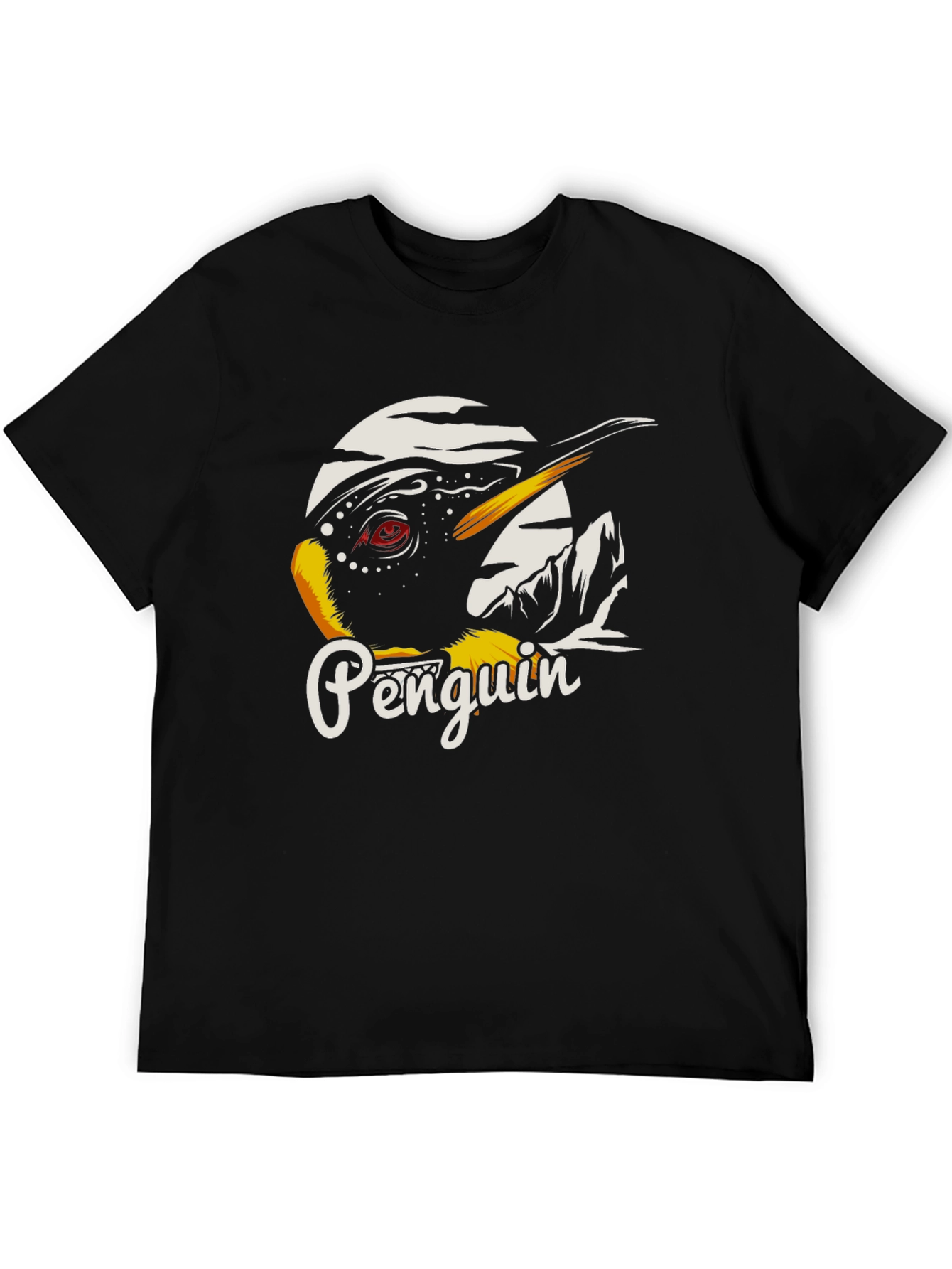 Penguin Graphic Black T-Shirt