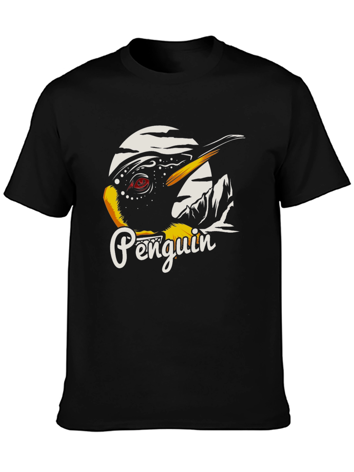 Penguin Graphic Black T-Shirt