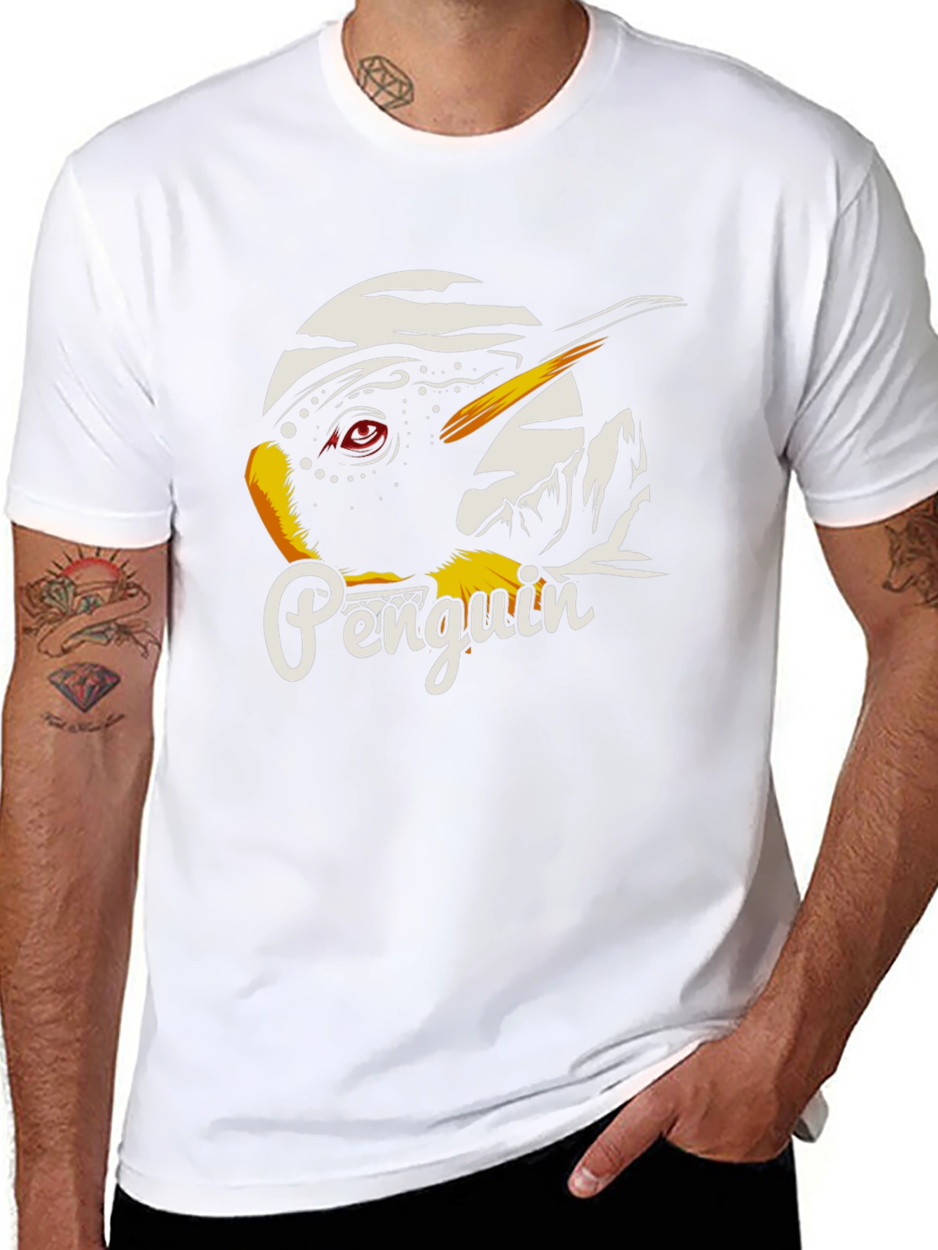 Penguin Graphic Black T-Shirt
