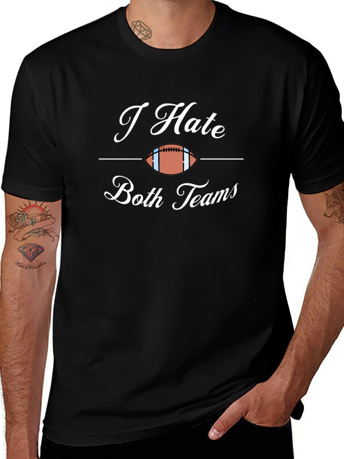 I Hate Both Teams T-Shirt - Funny Football Tee