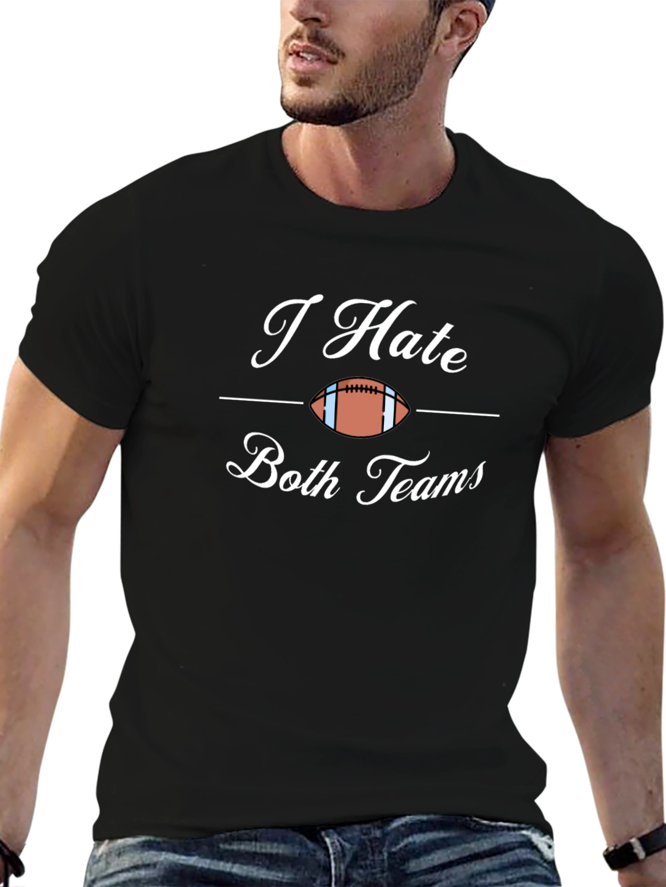 I Hate Both Teams T-Shirt - Funny Football Tee