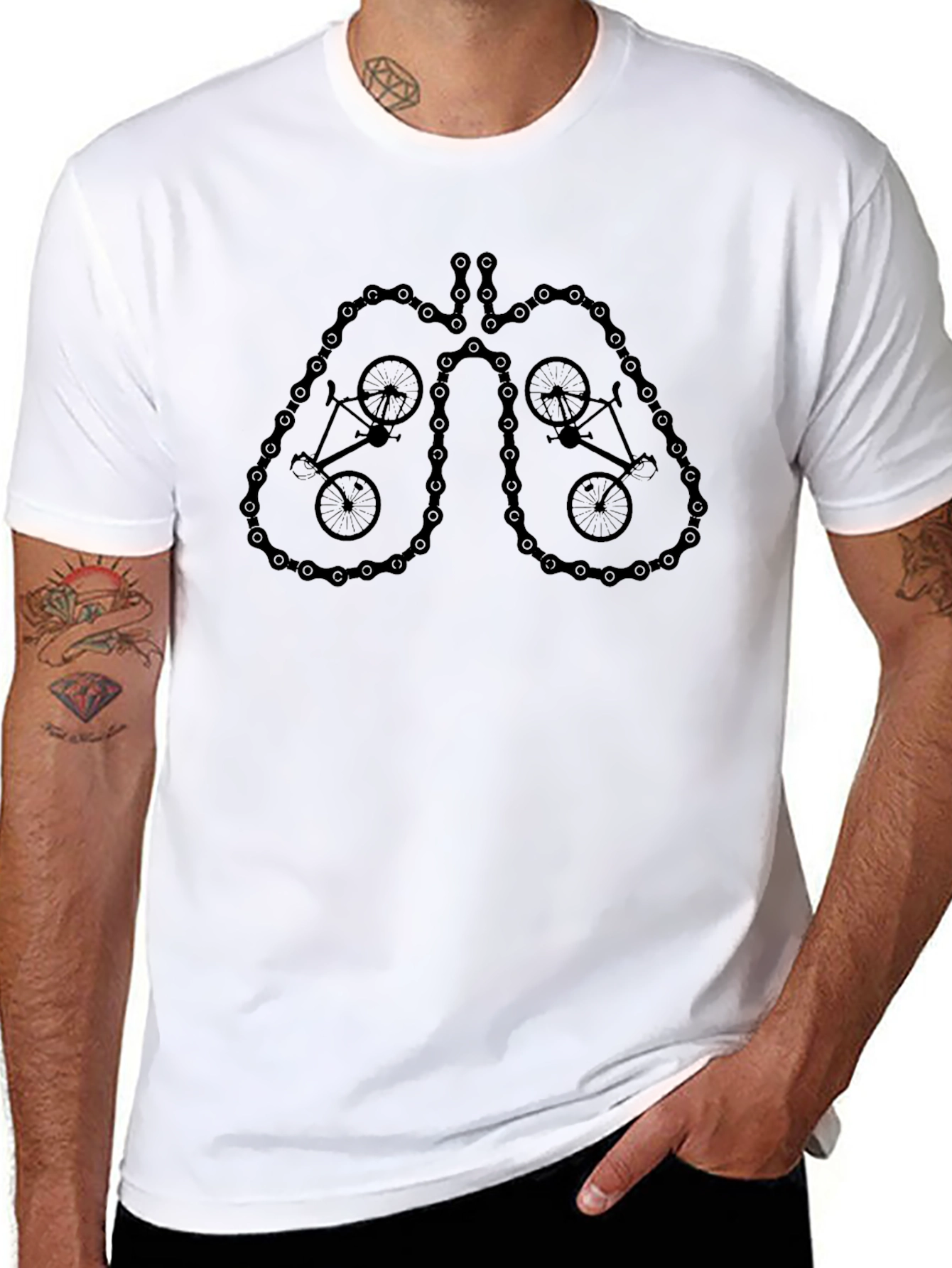 Bike Lungs Graphic T-Shirt
