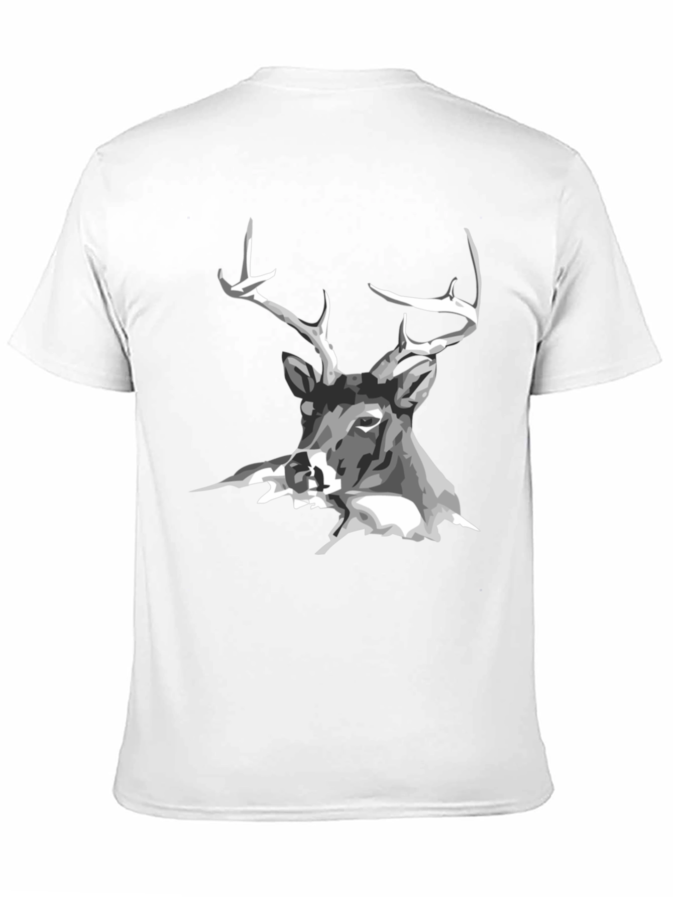 Black Deer Graphic Tee - Mens Casual T-Shirt