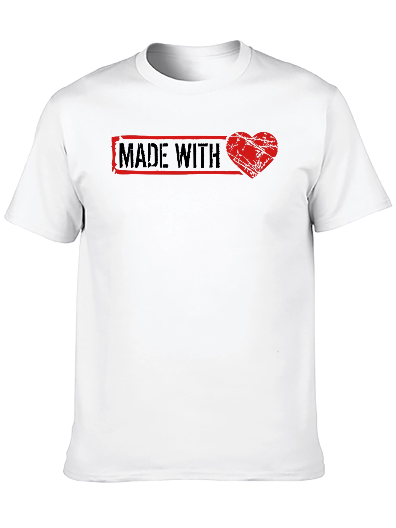 Made With Love Graphic Tee - Black Cotton T-Shirt