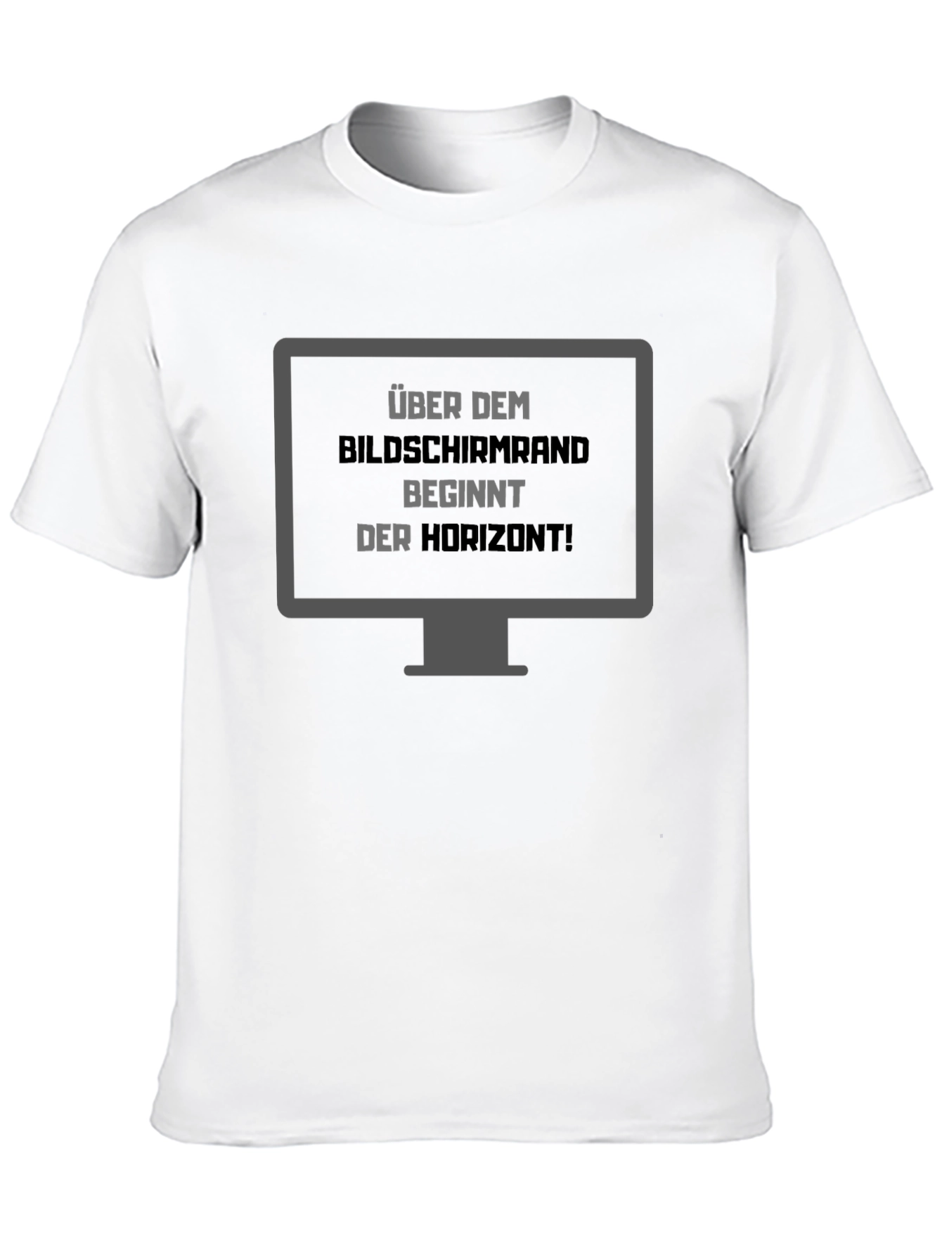 Über Dem Bildschirmrand T-Shirt