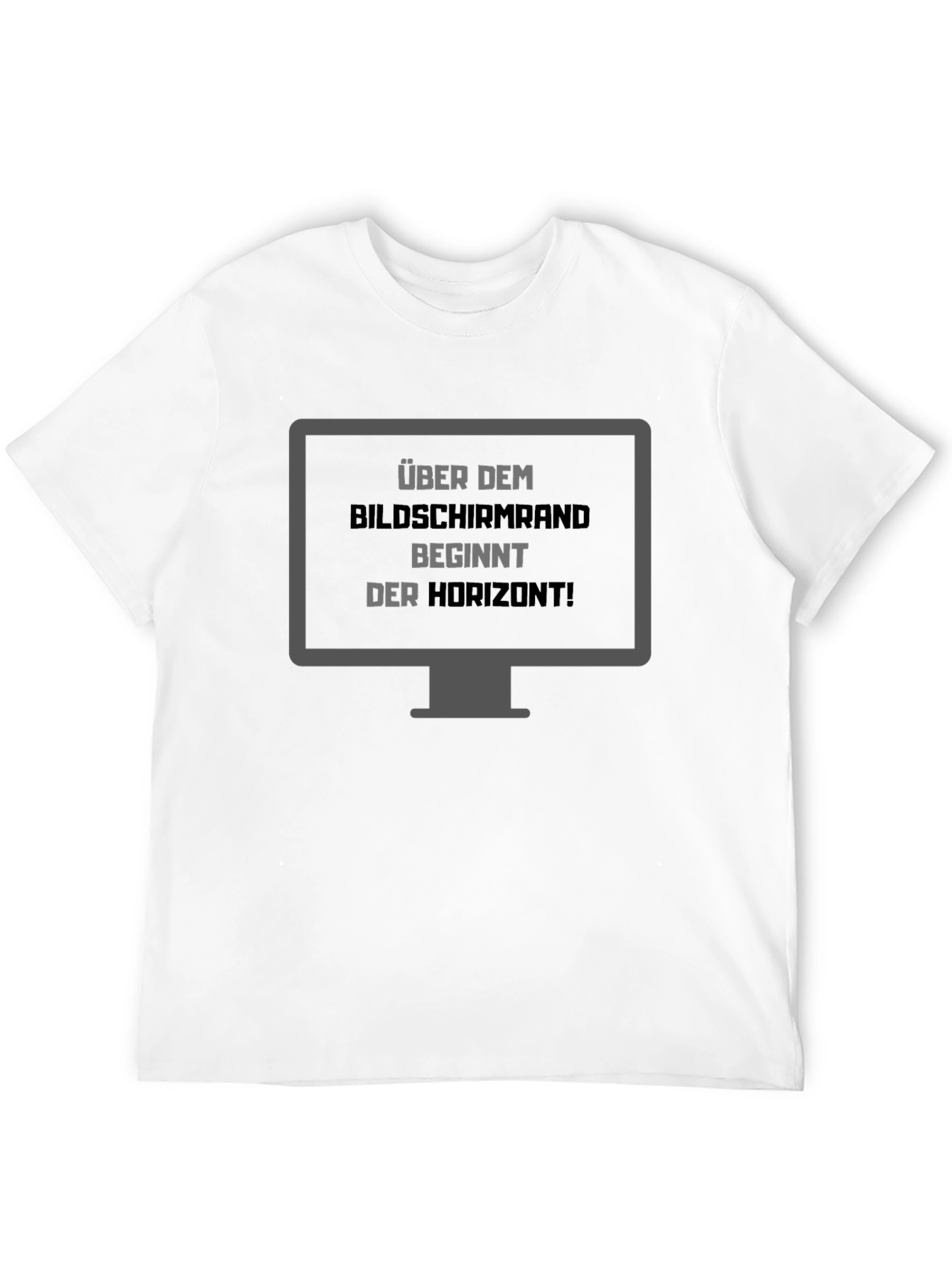 Über Dem Bildschirmrand T-Shirt