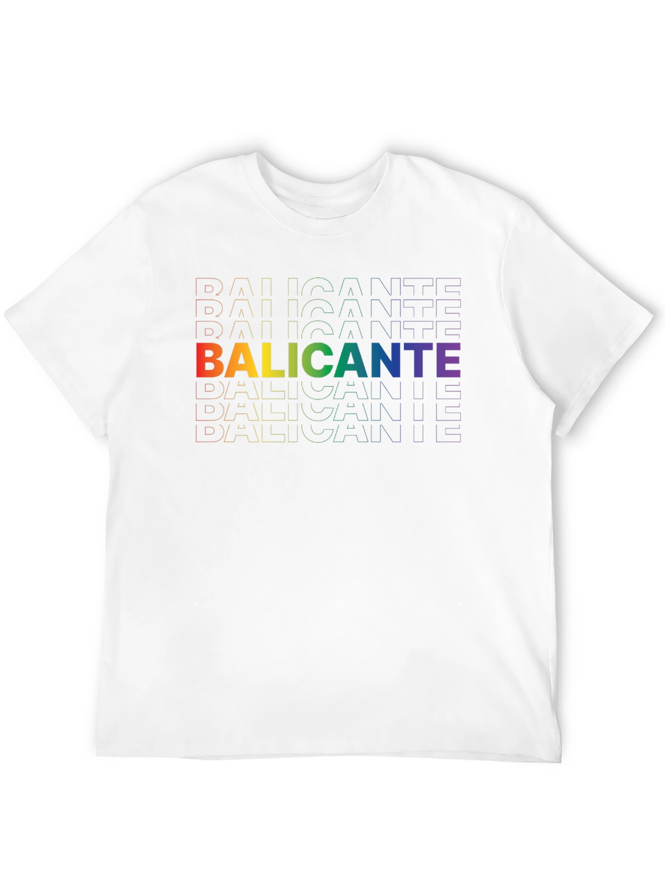 Rainbow Alicante Graphic Tee - Black Cotton Shirt