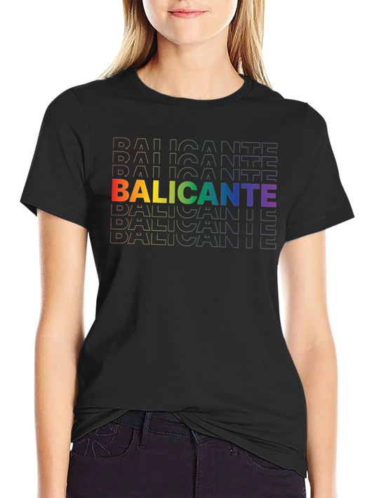 Rainbow Alicante Graphic Tee - Black Cotton Shirt