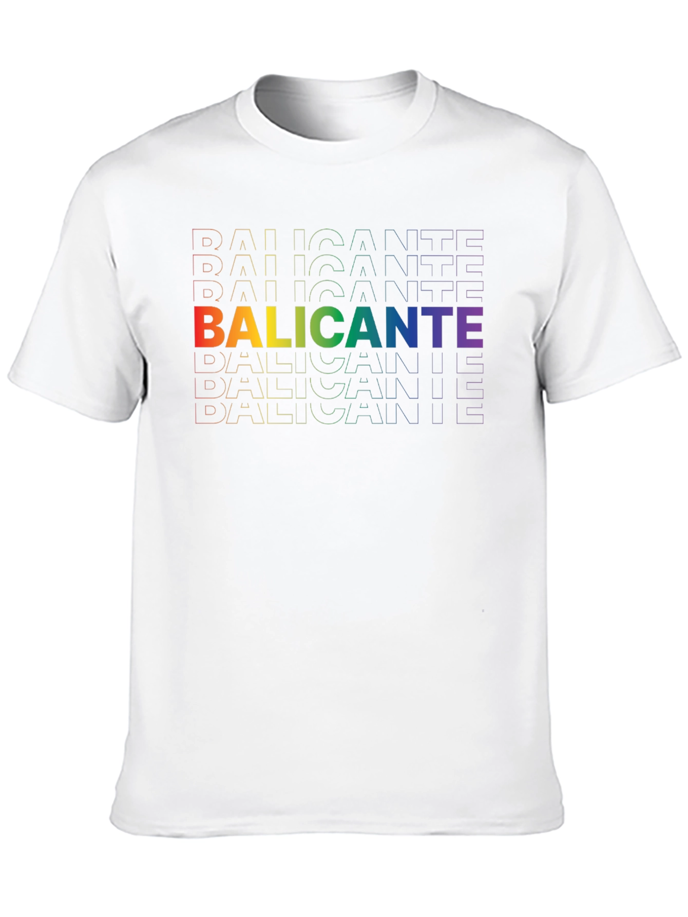 Rainbow Alicante Graphic Tee - Black Cotton Shirt