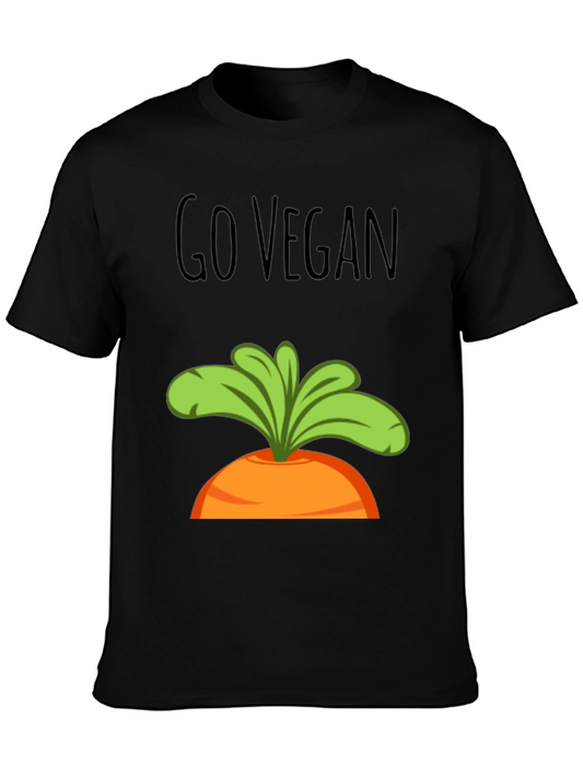 Go Vegan Carrot Graphic Tee - Unisex