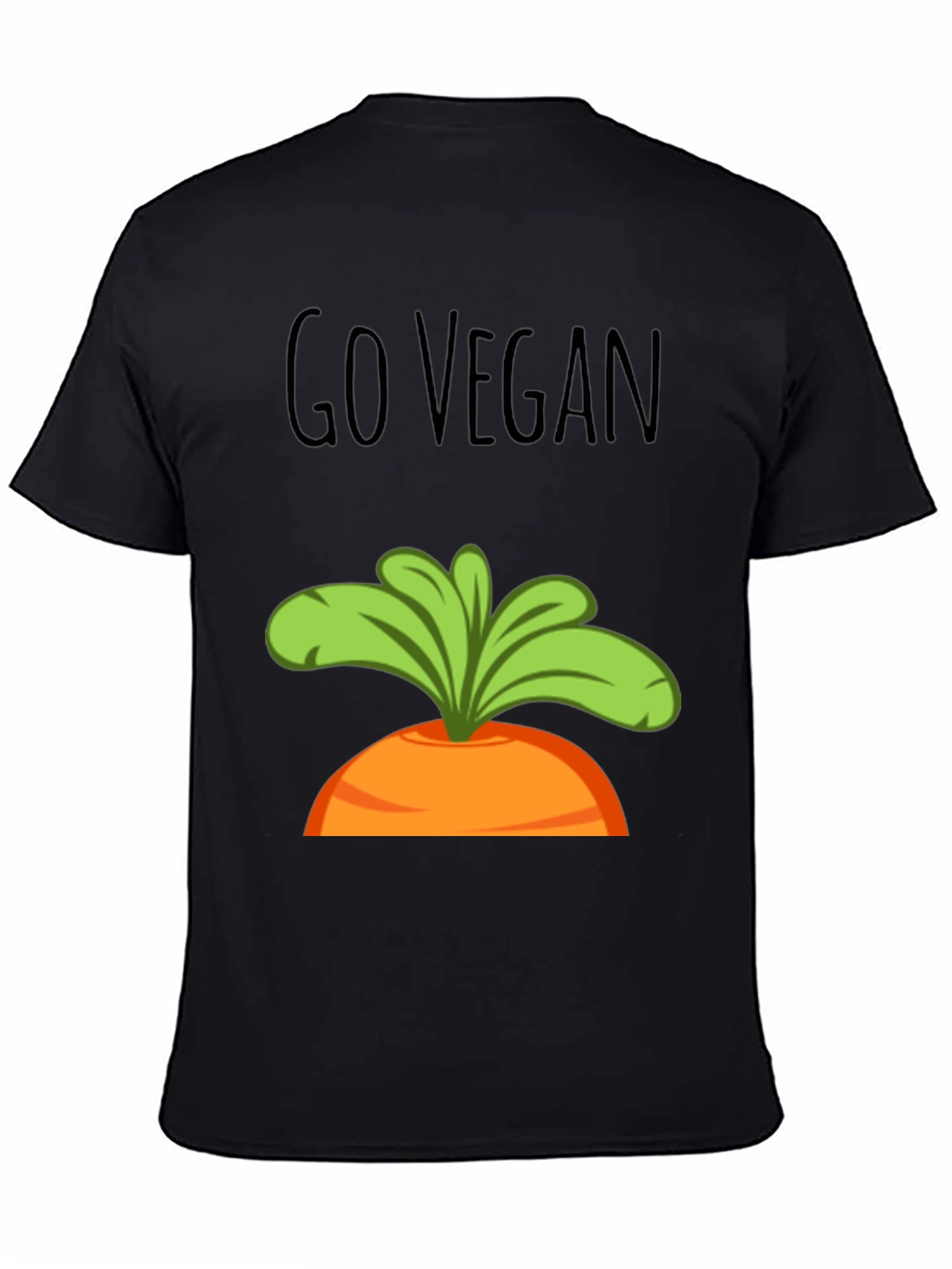 Go Vegan Carrot Graphic Tee - Unisex