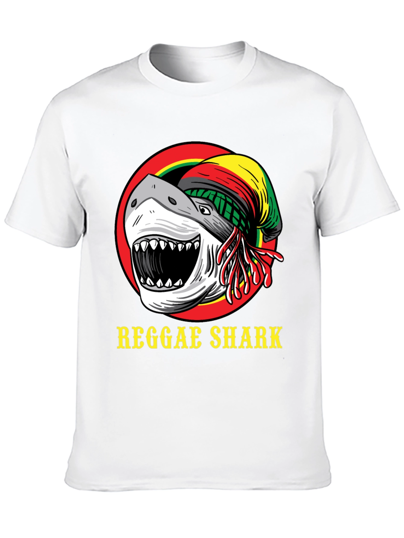 Reggae Shark T-Shirt - Black