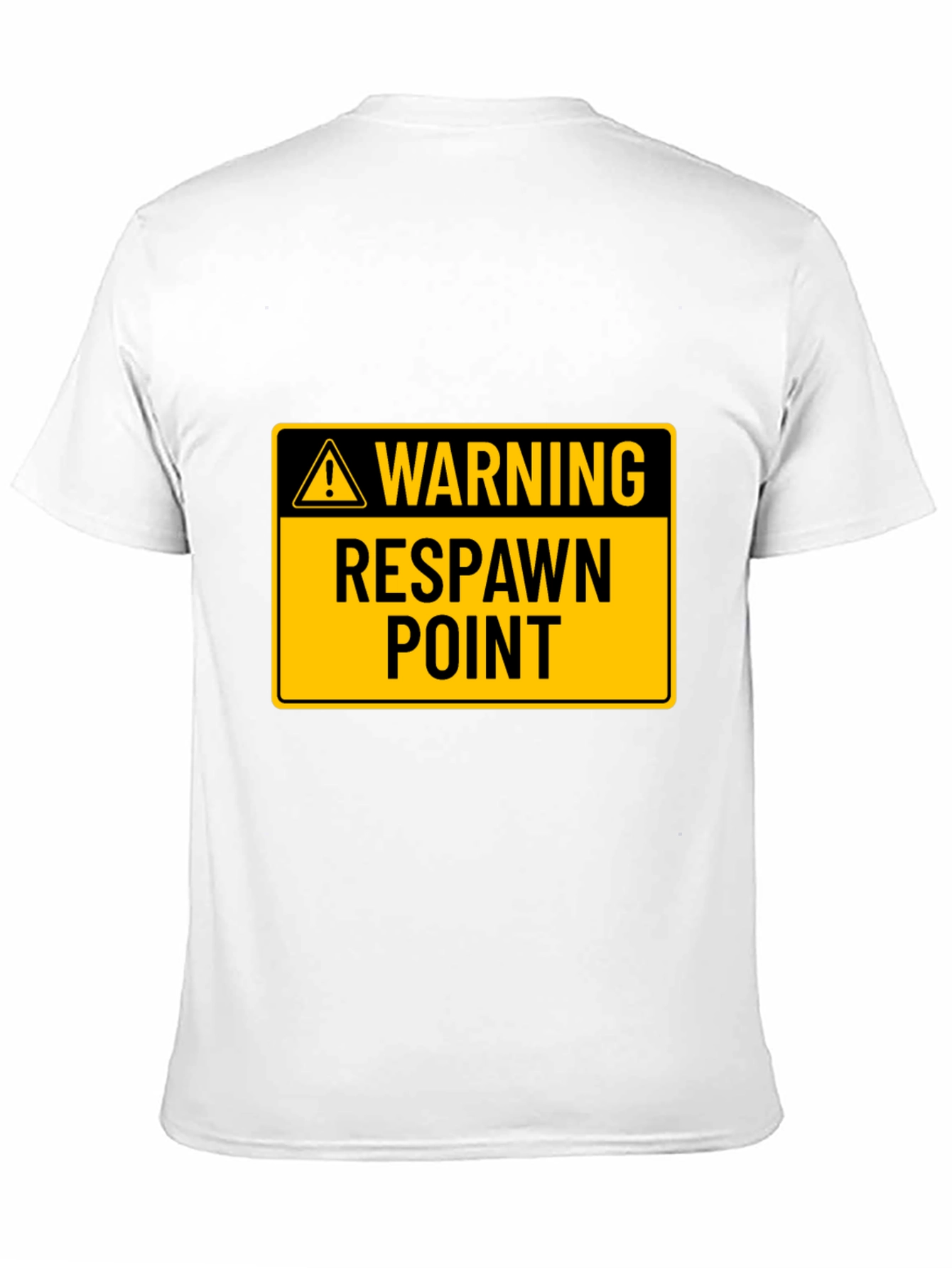 Warning Respawn Point Black T-Shirt