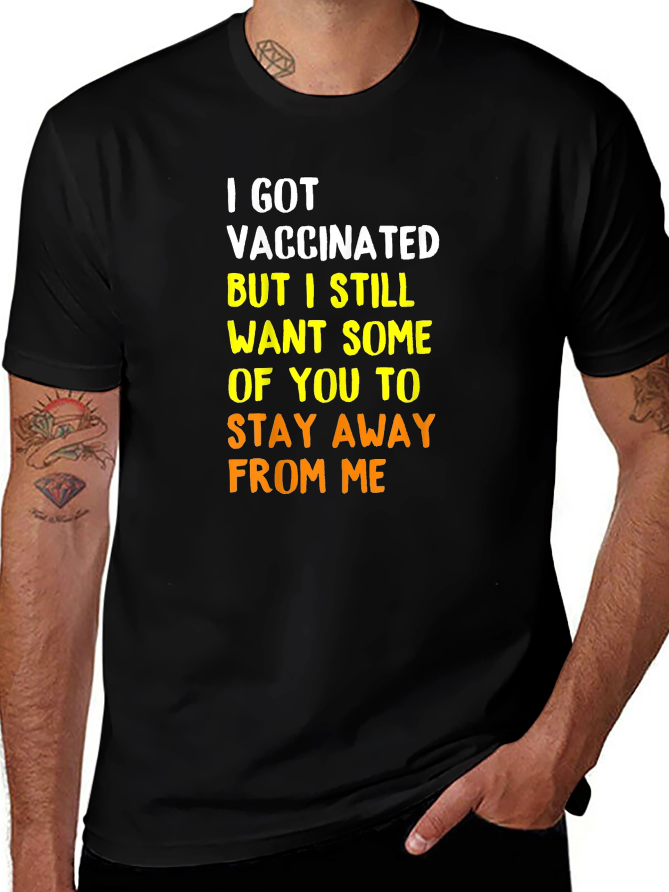 Vaccinated Novelty Graphic T-Shirt