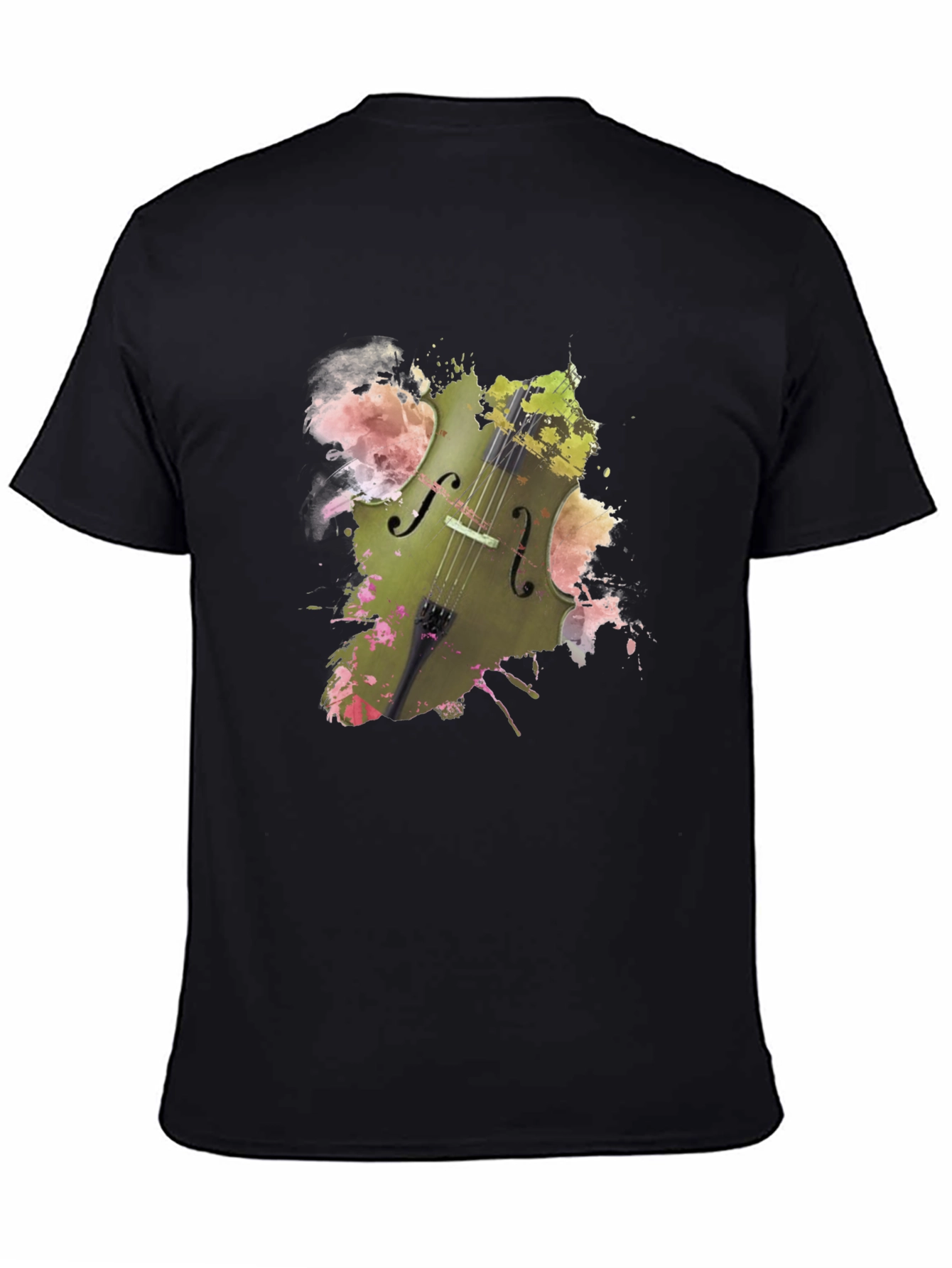 Musical Harmony Tee - Abstract Cello Design