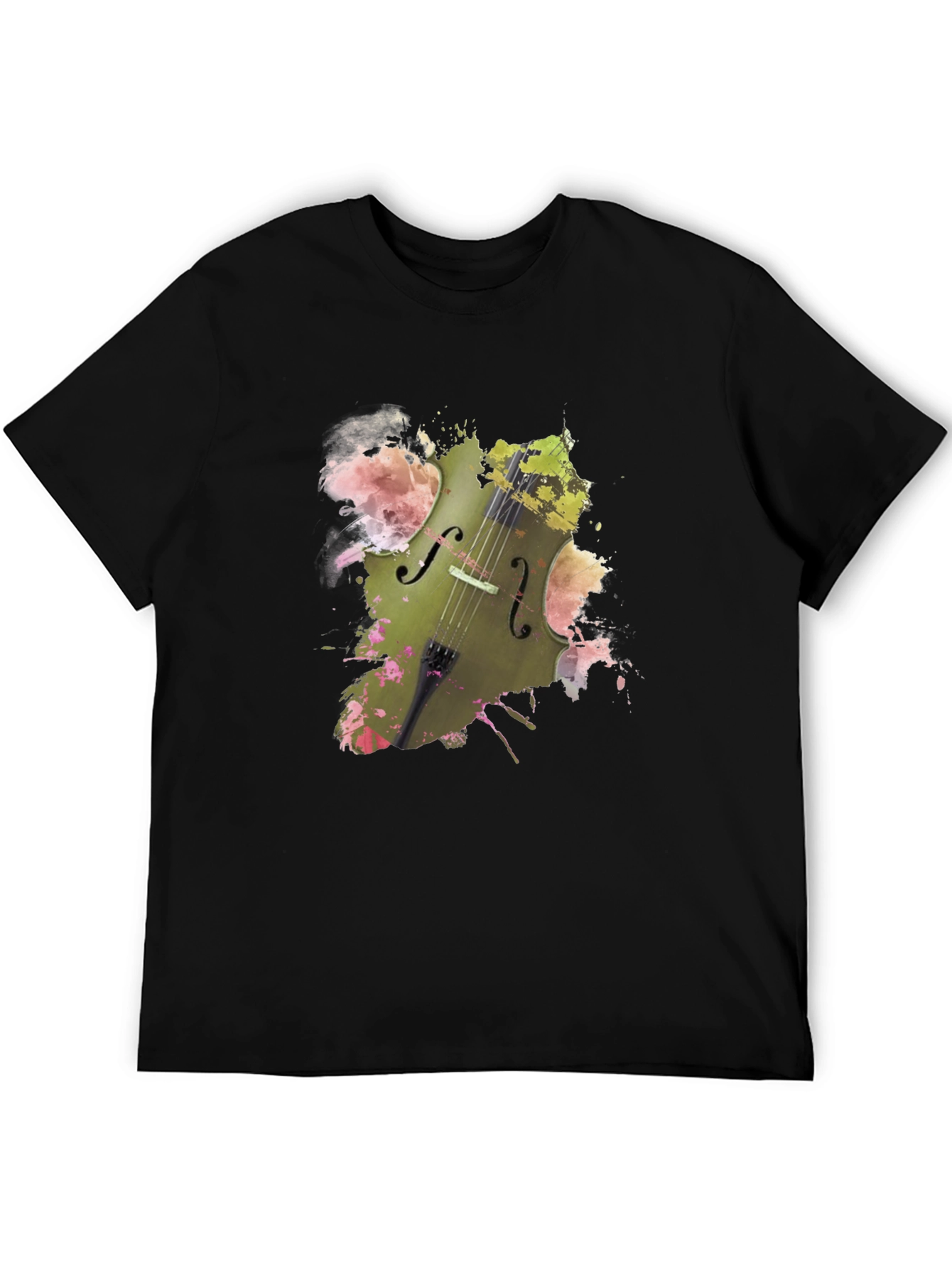 Musical Harmony Tee - Abstract Cello Design