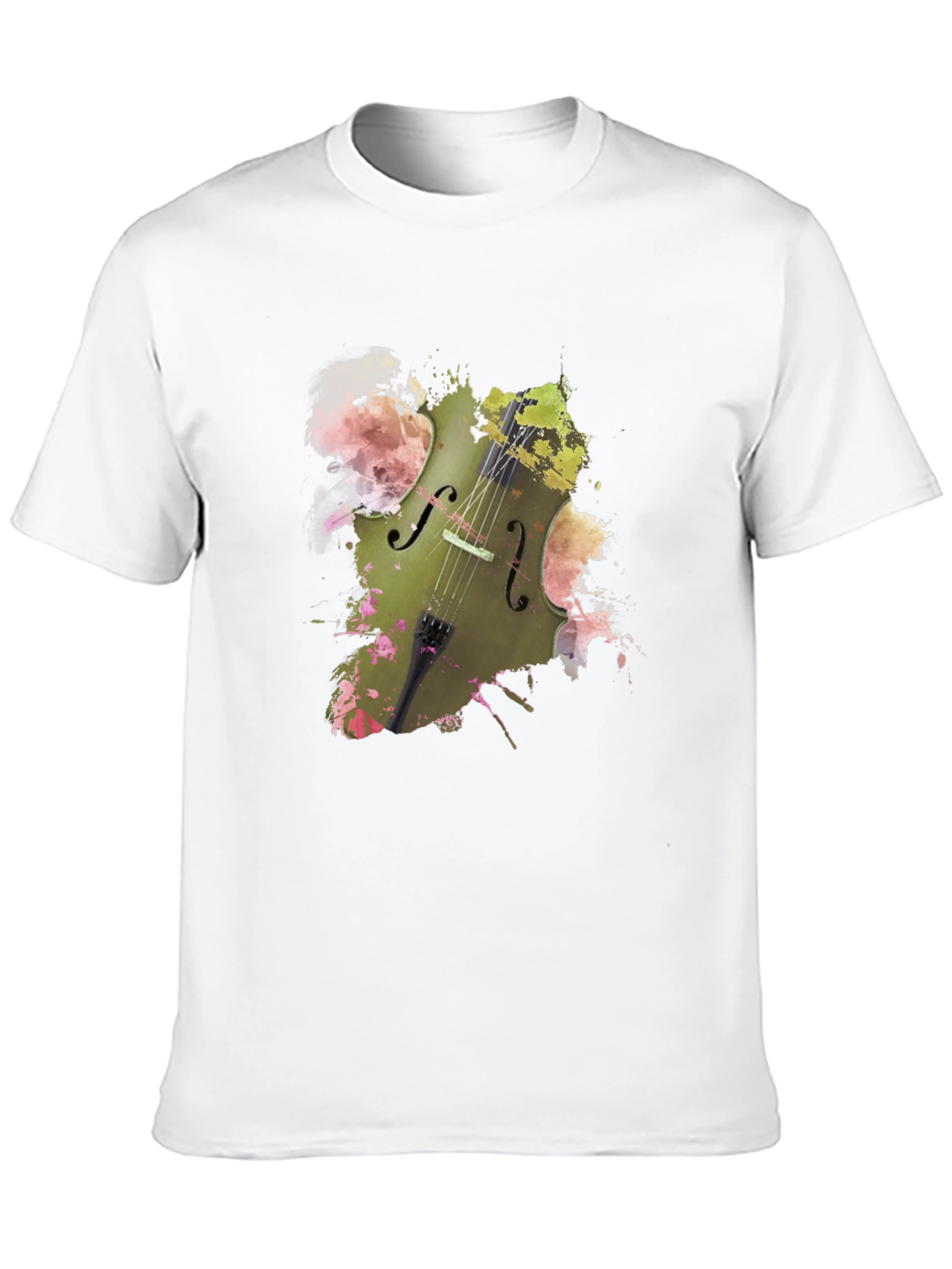 Musical Harmony Tee - Abstract Cello Design