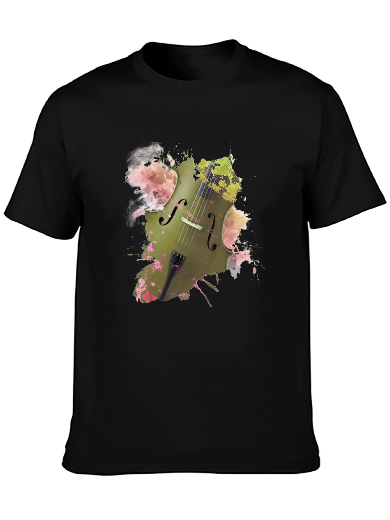Musical Harmony Tee - Abstract Cello Design