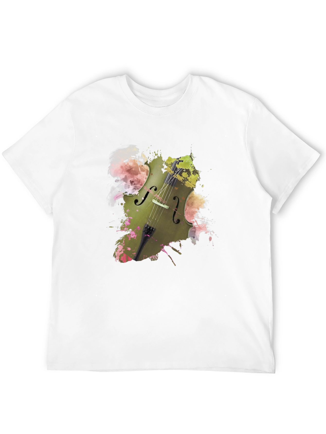 Musical Harmony Tee - Abstract Cello Design