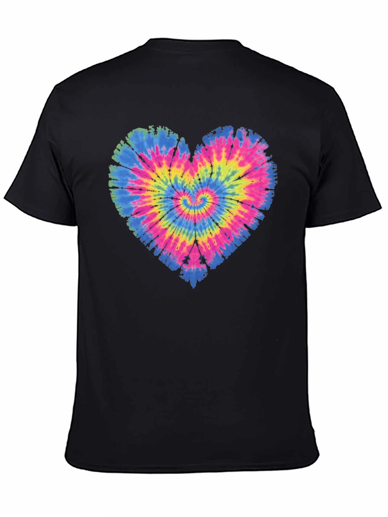 Tie Dye Heart Graphic T-Shirt