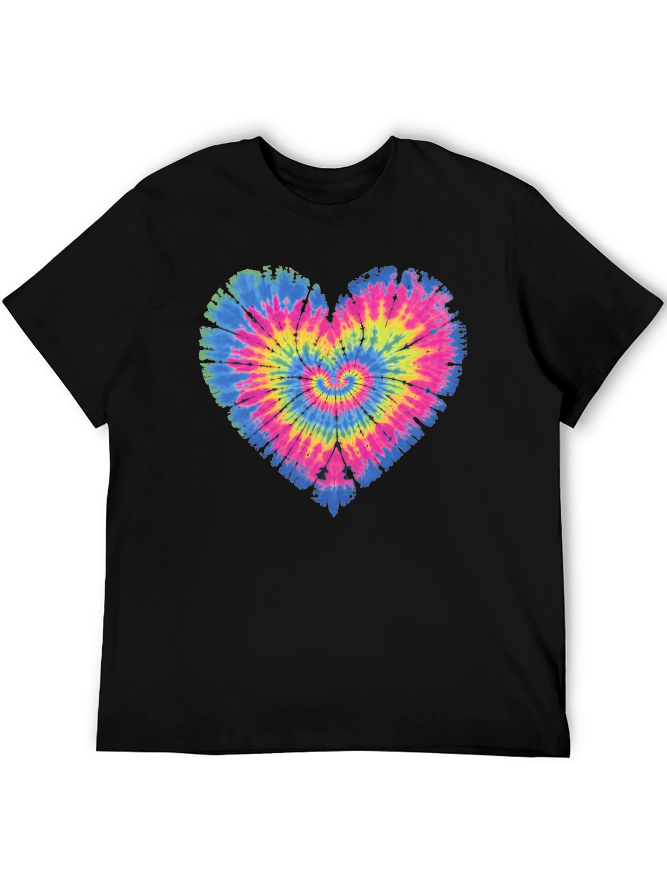 Tie Dye Heart Graphic T-Shirt