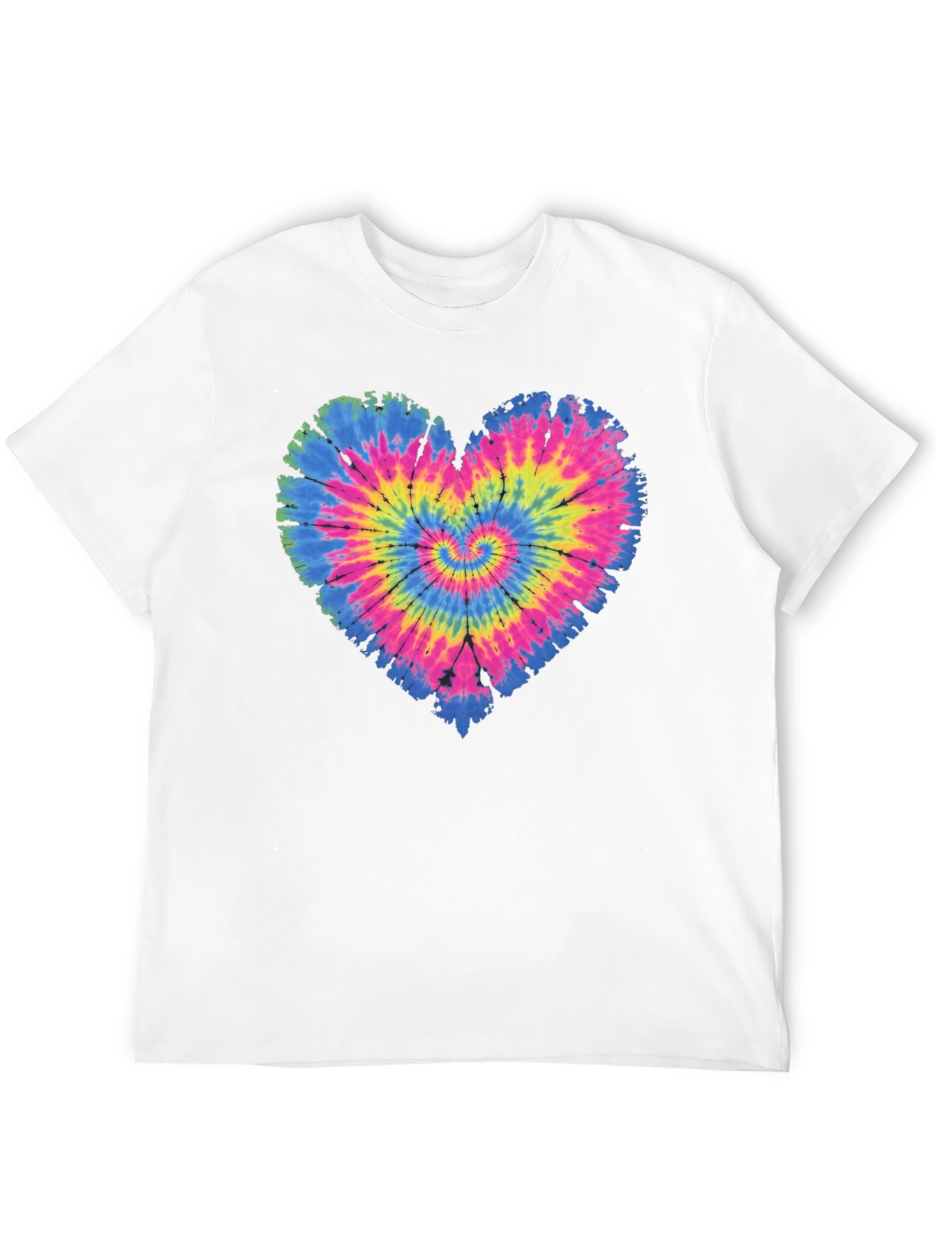 Tie Dye Heart Graphic T-Shirt