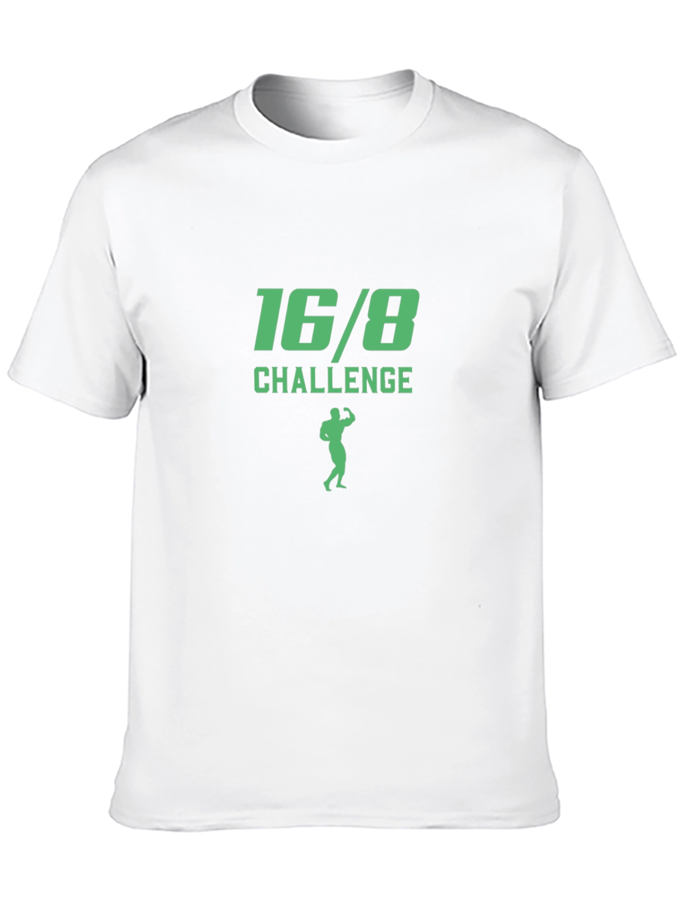 16/8 Challenge Graphic Tee - Black Cotton T-Shirt
