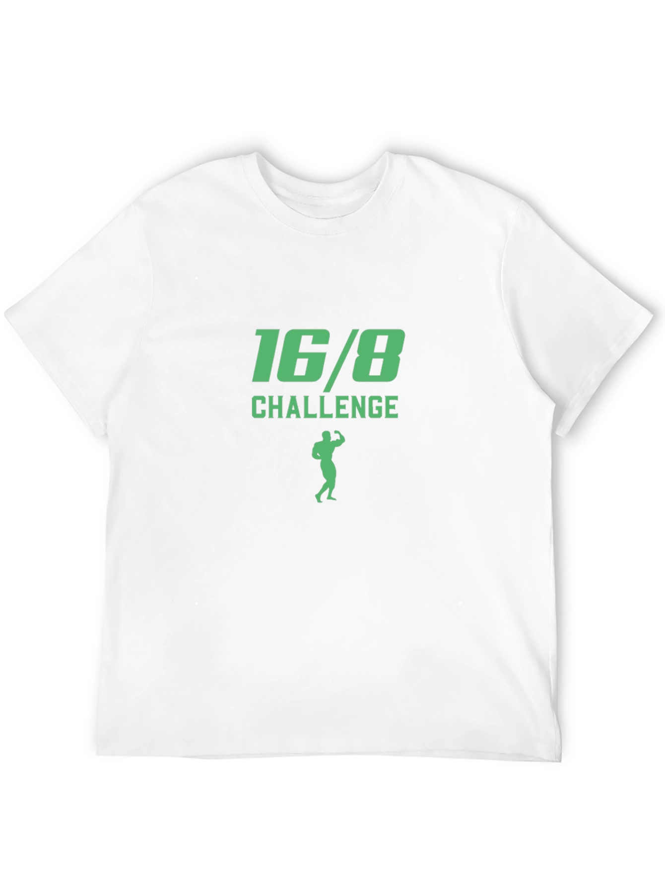 16/8 Challenge Graphic Tee - Black Cotton T-Shirt