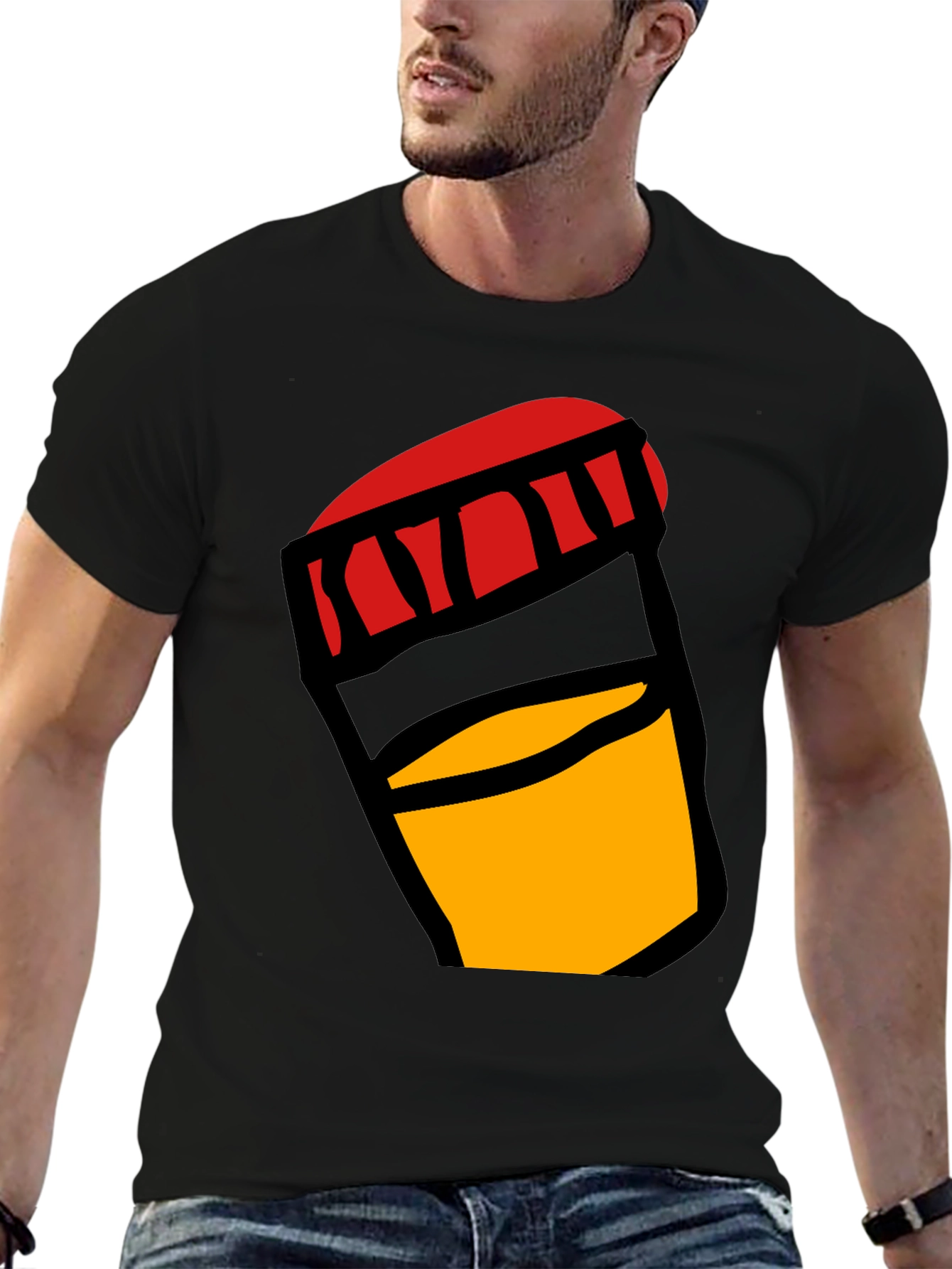 Bold Graphic Tee: Jar of Yellow Liquid
