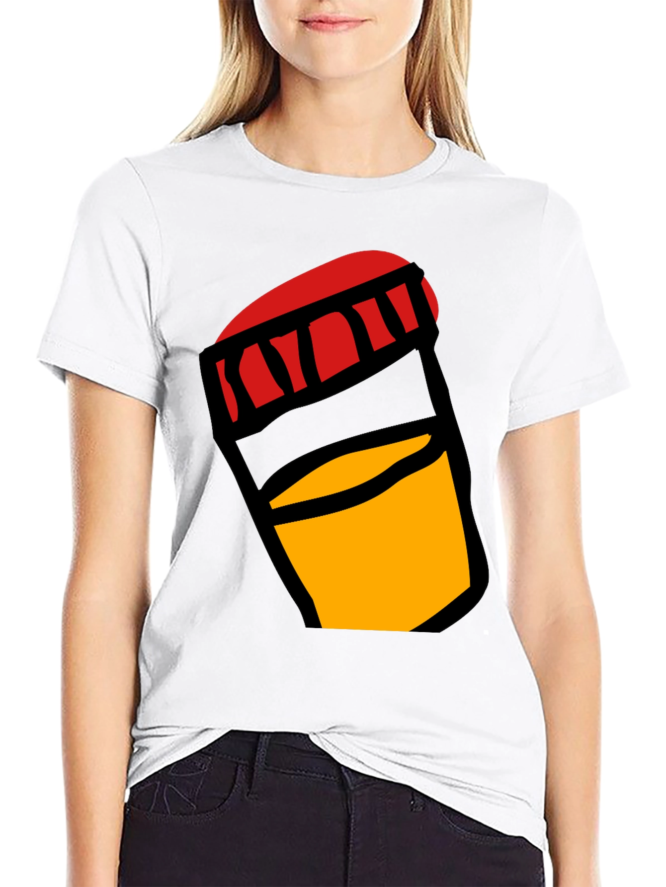 Bold Graphic Tee: Jar of Yellow Liquid