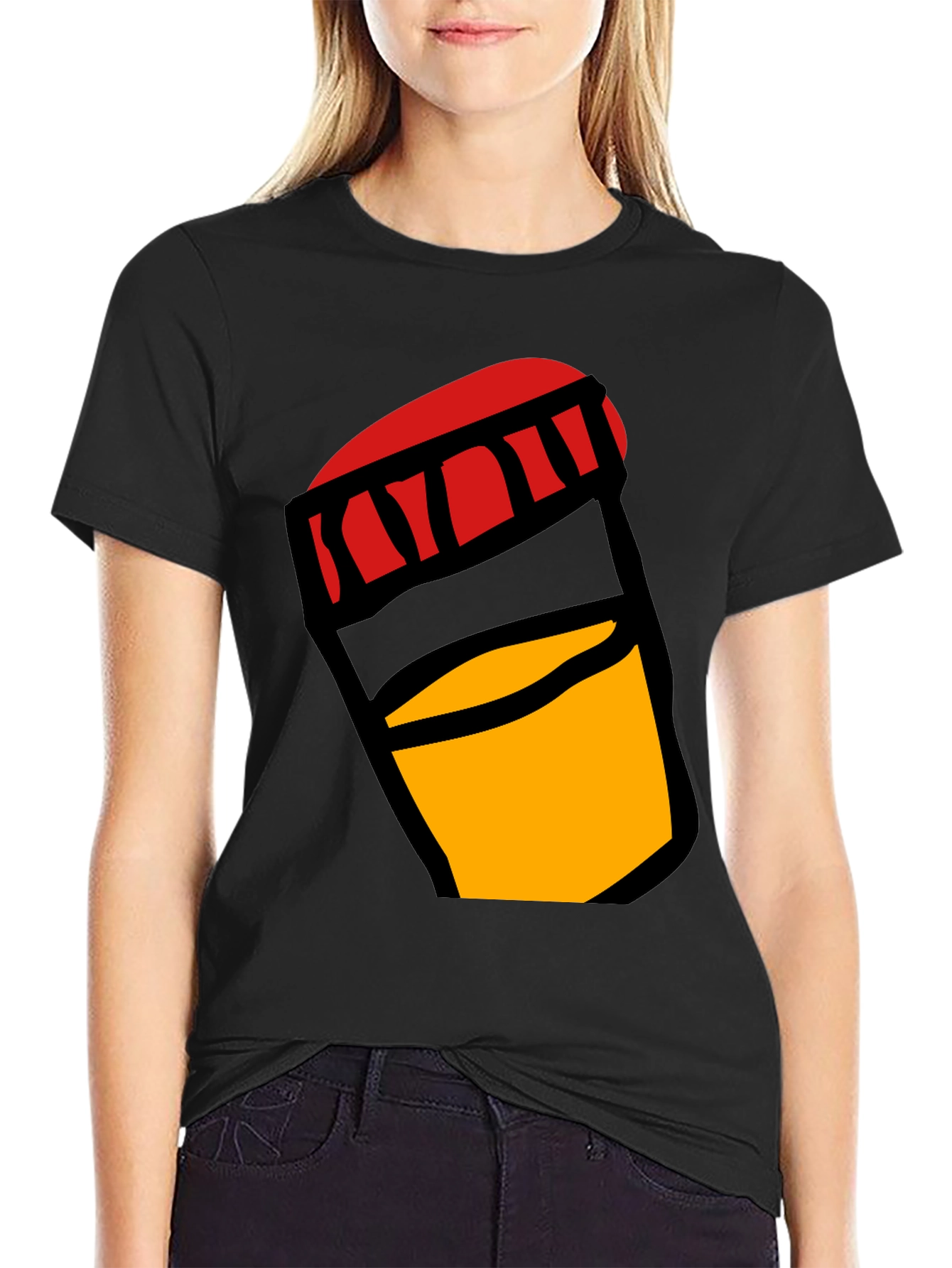 Bold Graphic Tee: Jar of Yellow Liquid