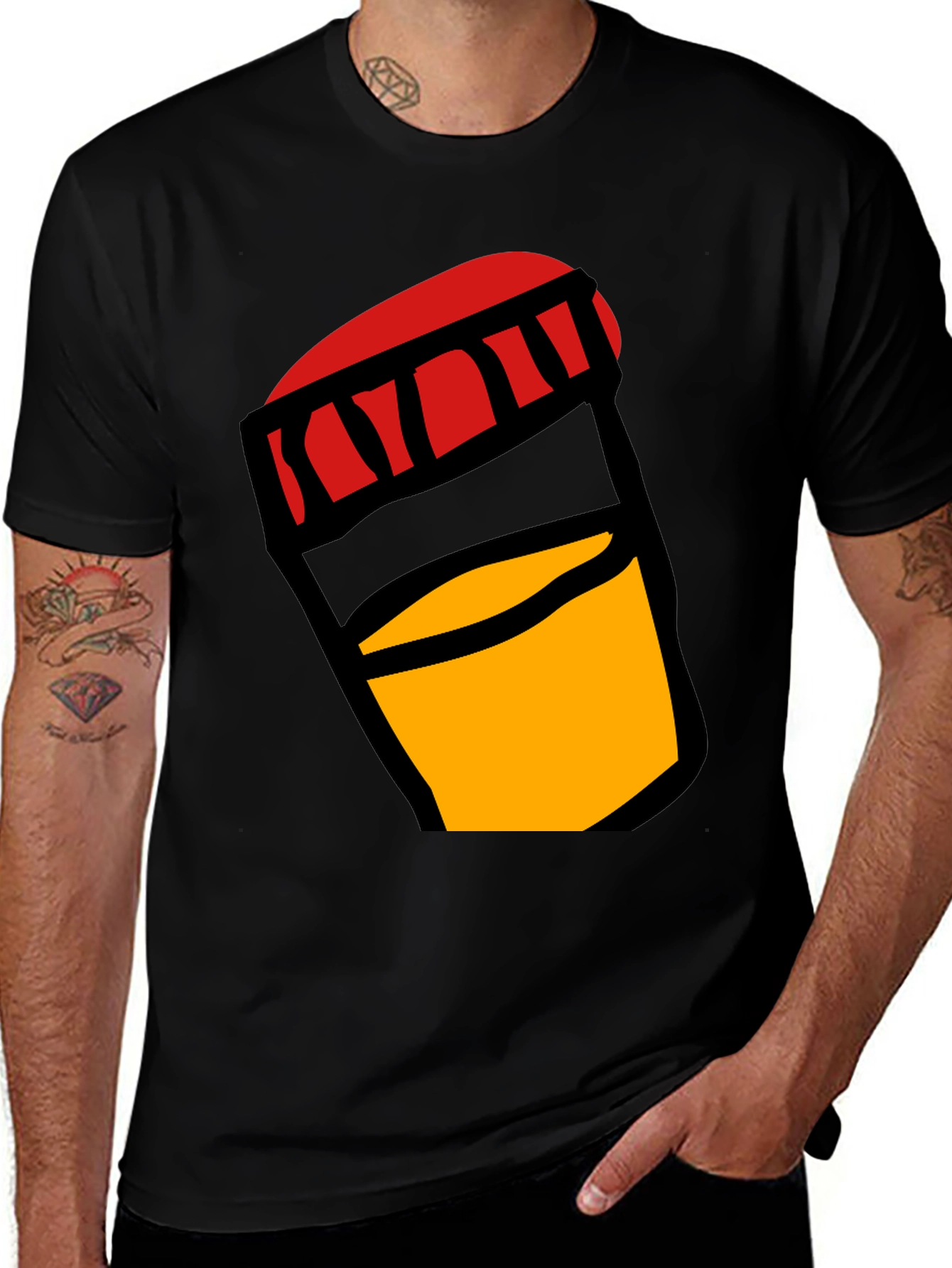 Bold Graphic Tee: Jar of Yellow Liquid