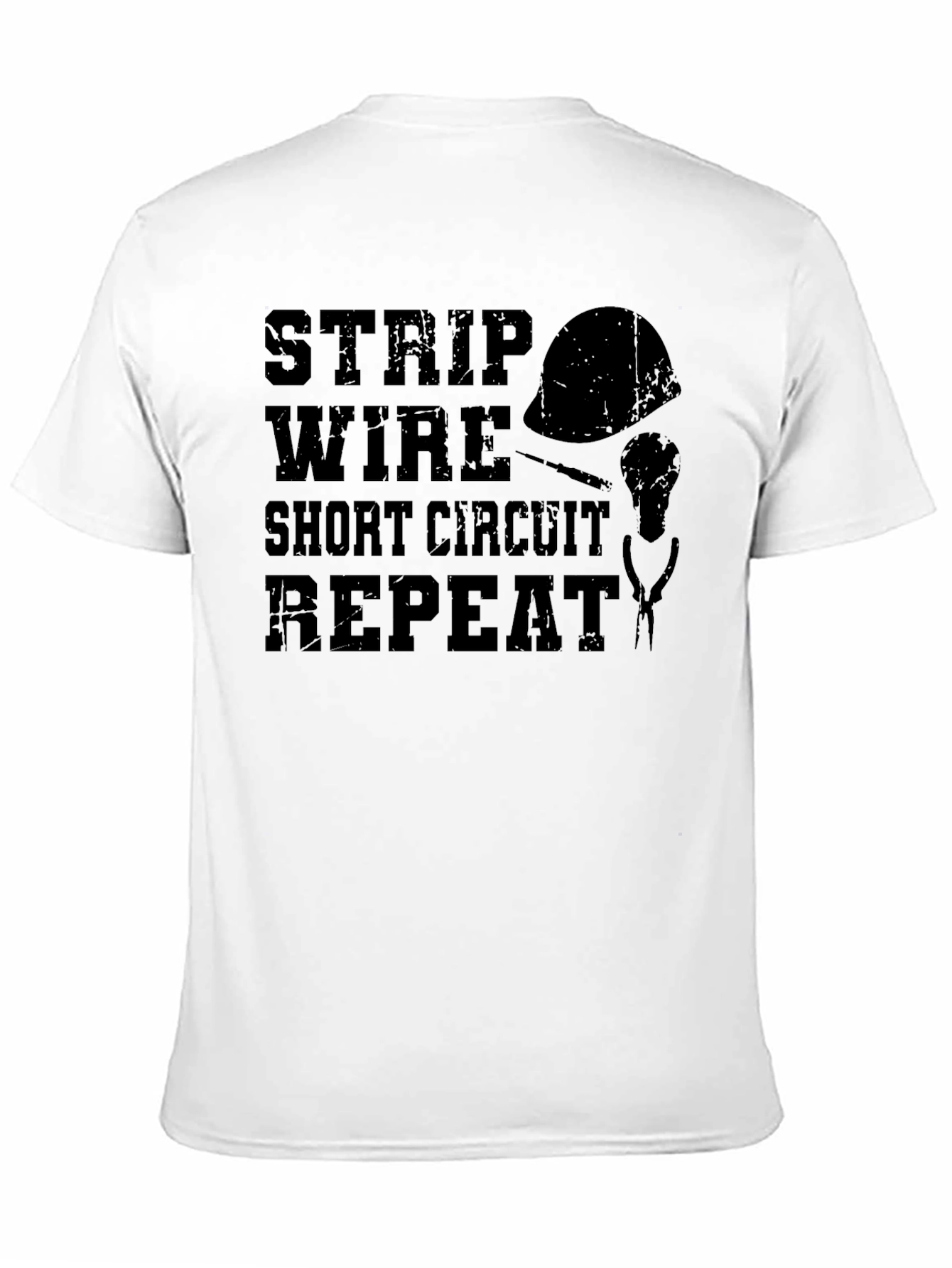 Strip Wire Short Circuit Repeat T-Shirt