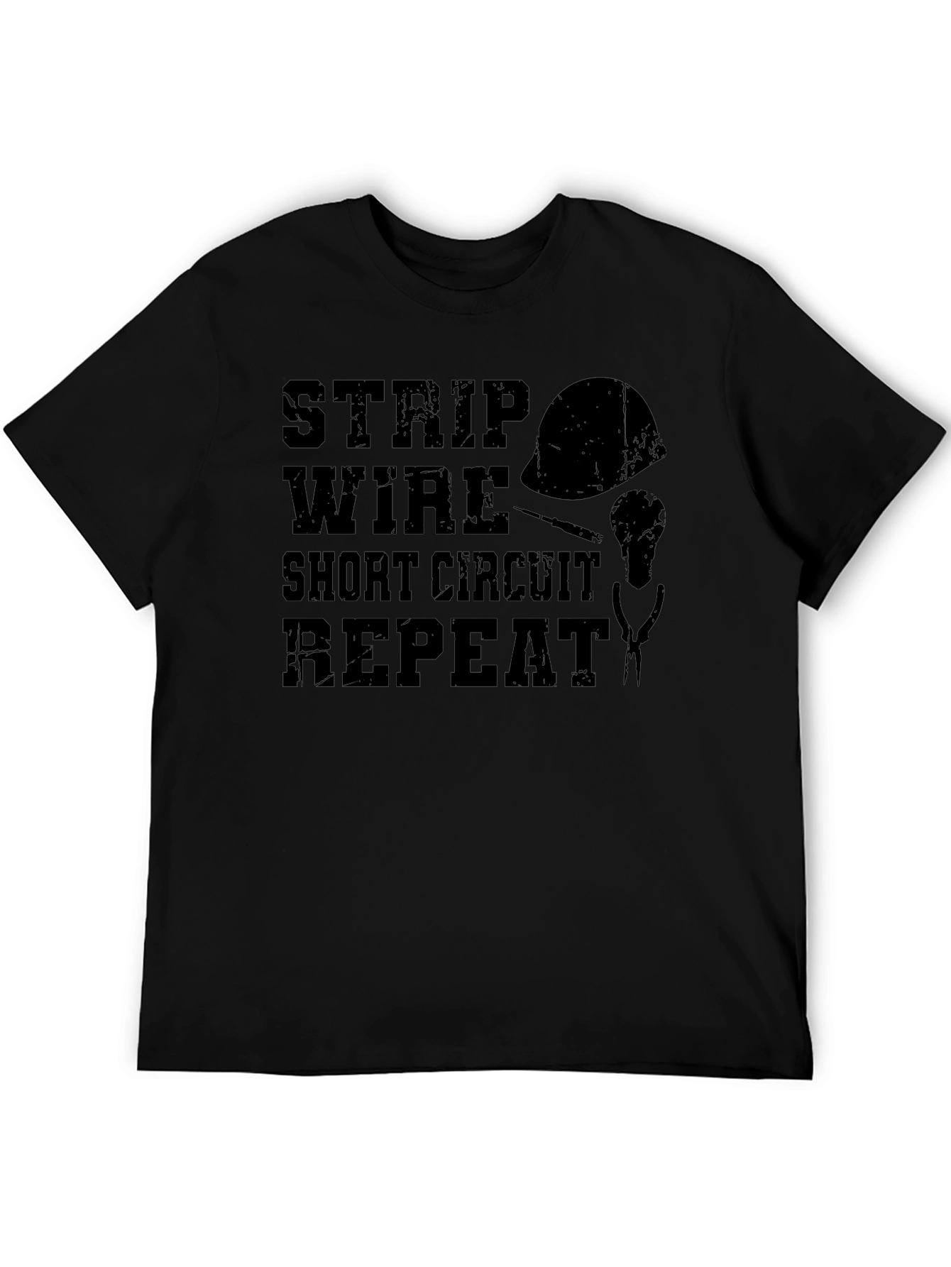 Strip Wire Short Circuit Repeat T-Shirt
