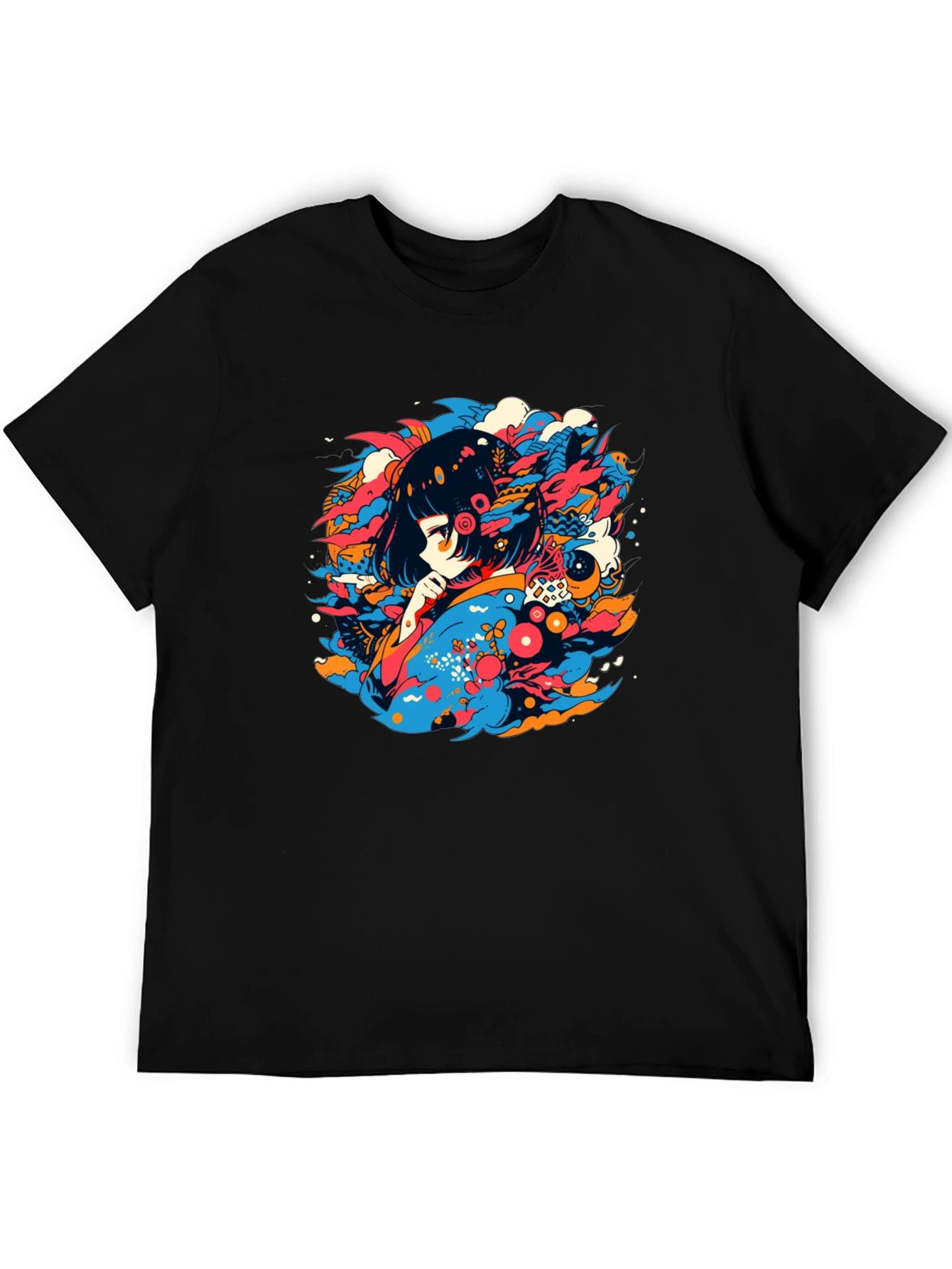 Anime Girl Graphic Tee - Unique Streetwear