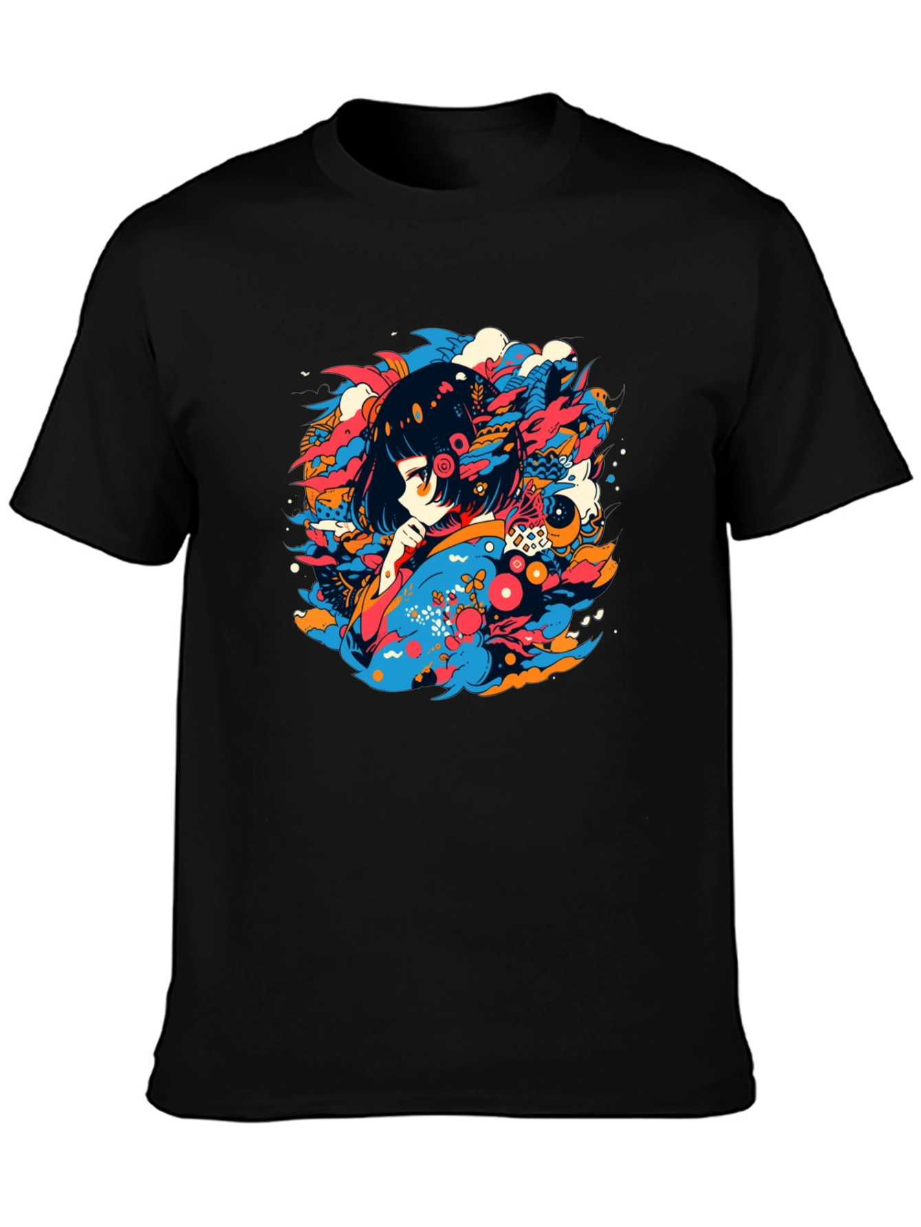 Anime Girl Graphic Tee - Unique Streetwear