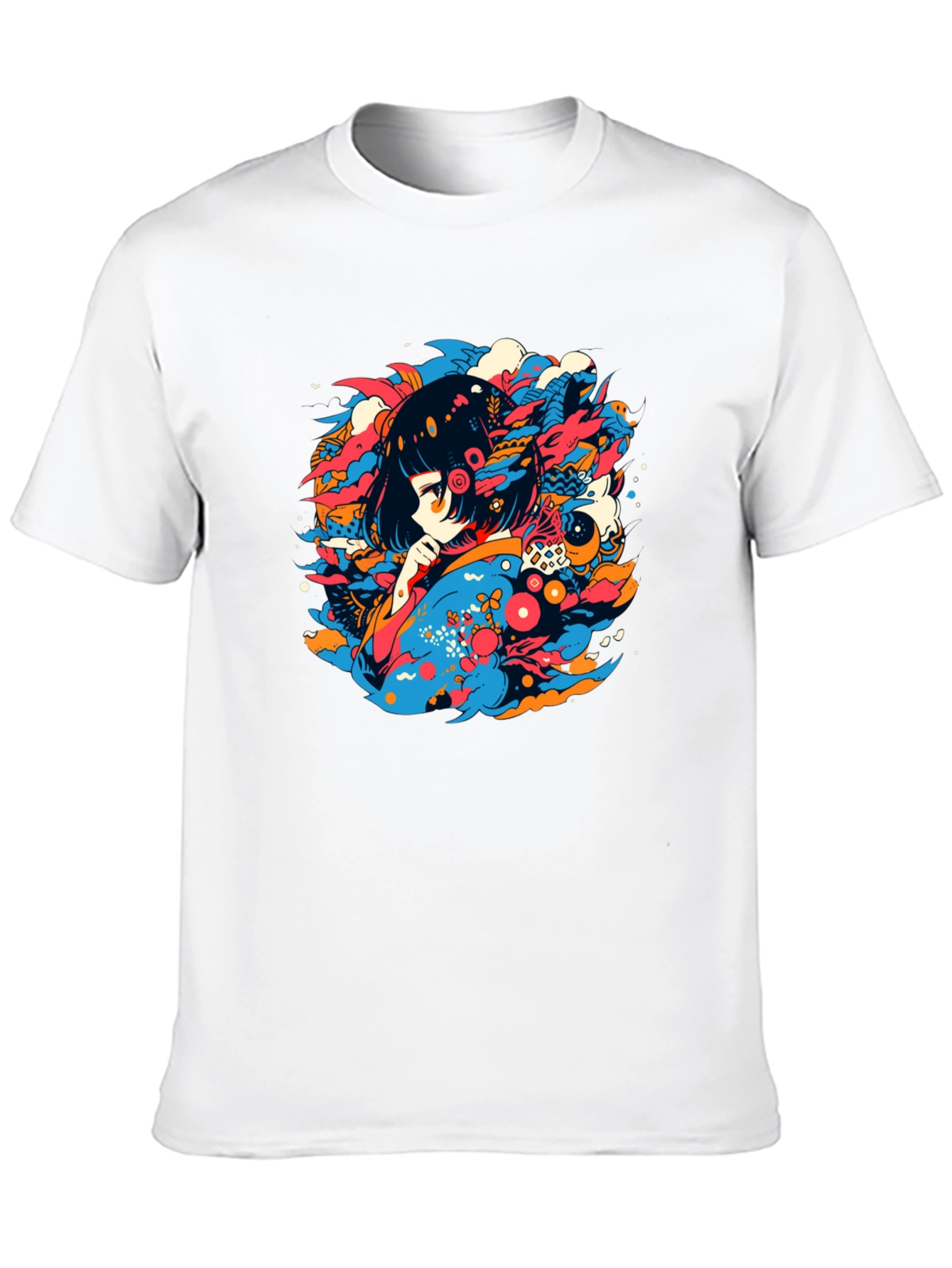 Anime Girl Graphic Tee - Unique Streetwear