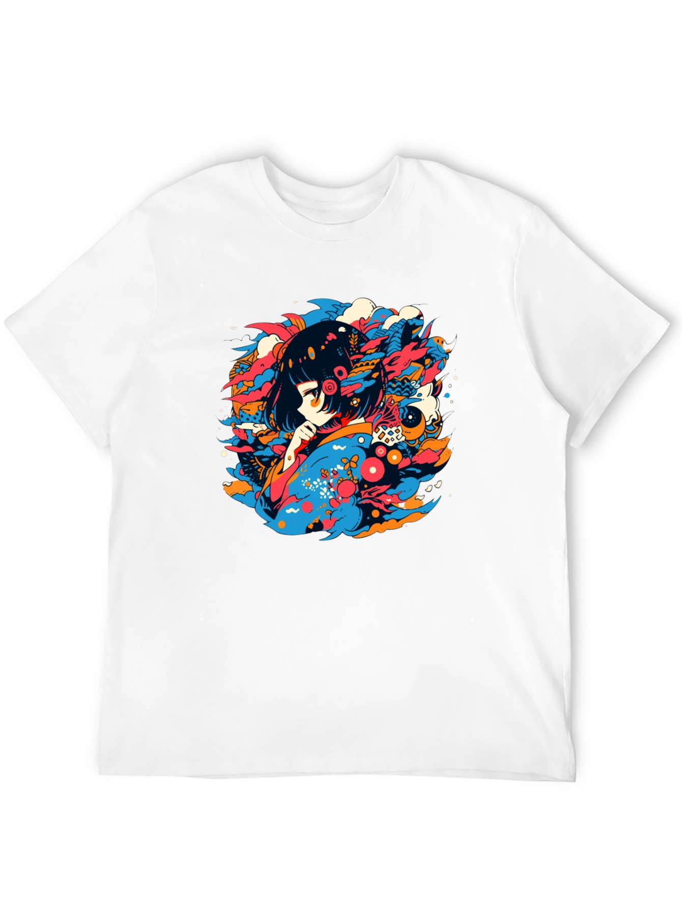 Anime Girl Graphic Tee - Unique Streetwear