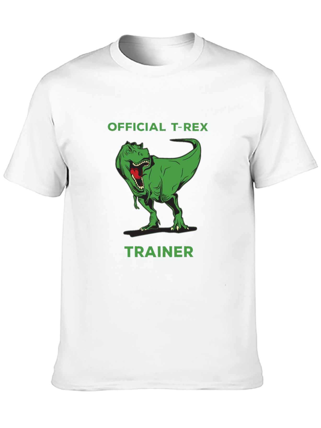 Official T-Rex Trainer Graphic Tee - Black Cotton