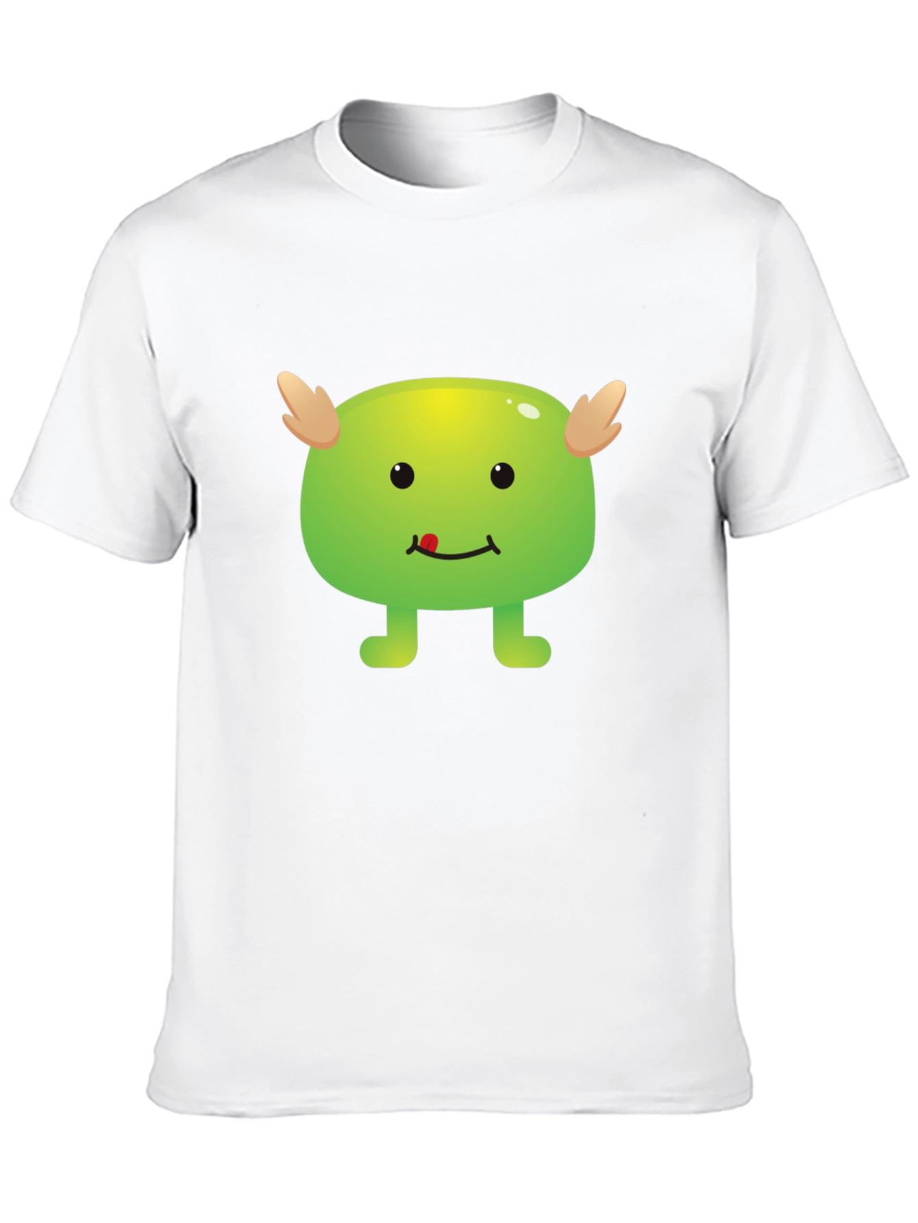 Cute Monster Graphic Black T-Shirt