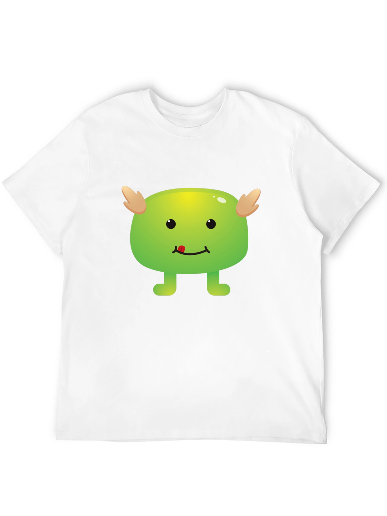 Cute Monster Graphic Black T-Shirt